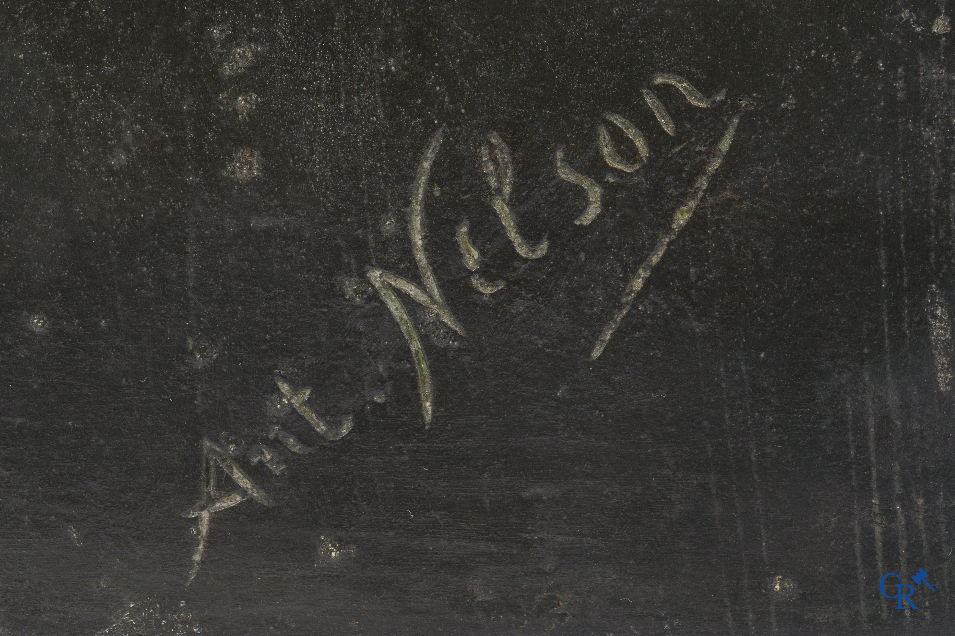 Antoine Joseph Van Den Kerckhove. Bust of Sarah Bernhardt in patinated bronze and metal.