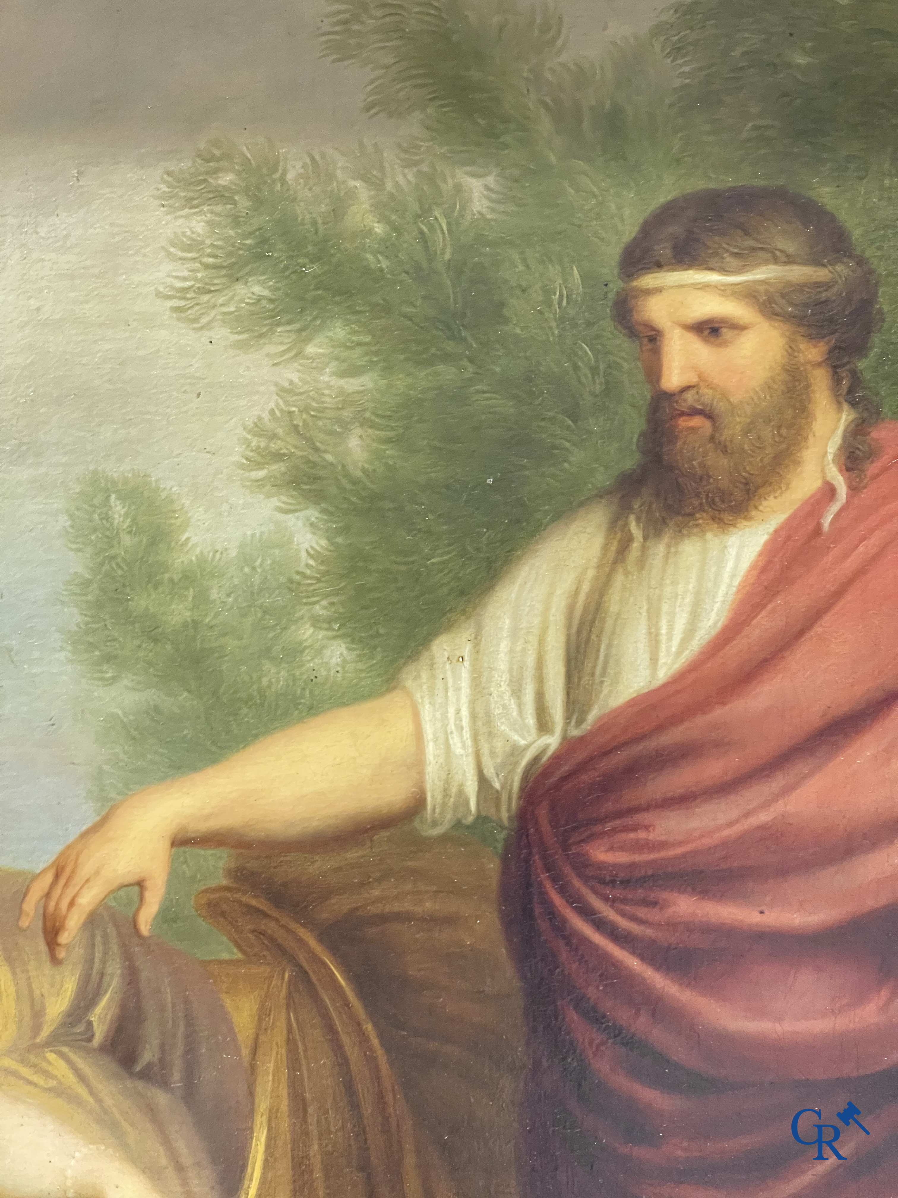 Andries Cornelis Lens (1739-1822) Oil on canvas. Painting in the typical neoclassical style.