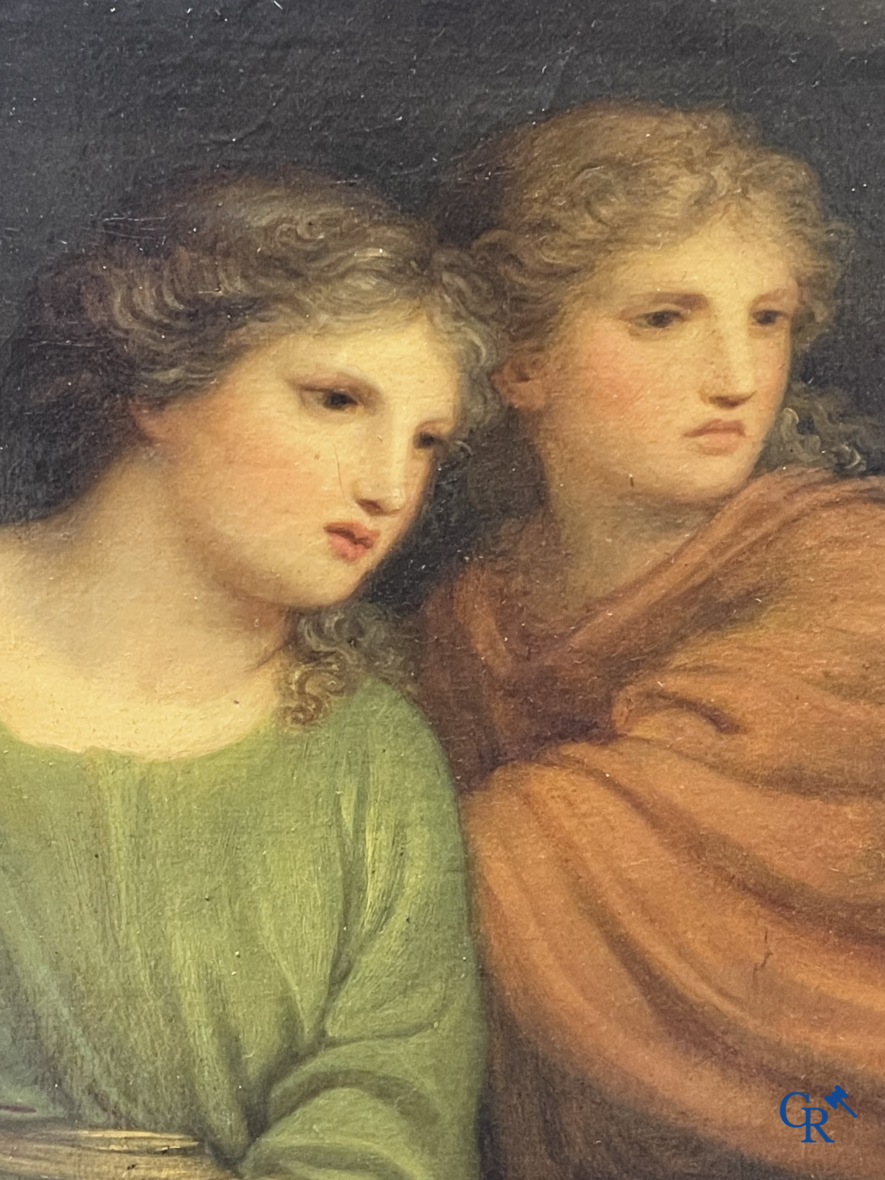 Andries Cornelis Lens (1739-1822) Oil on canvas. Painting in the typical neoclassical style.