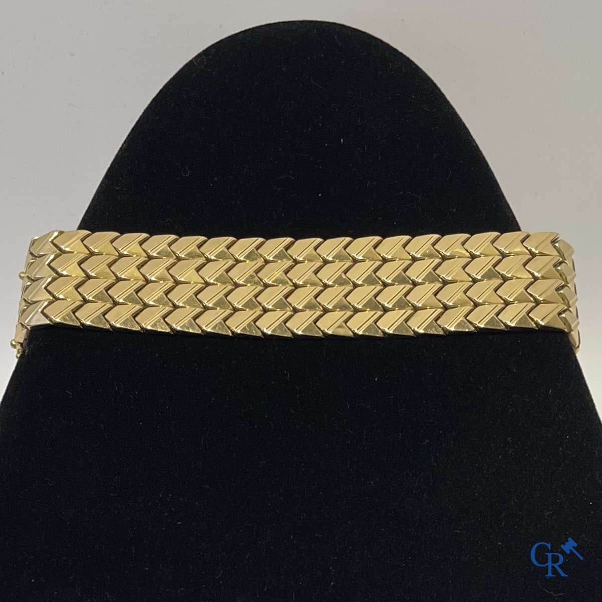 Juwelen. Een armband in geelgoud 750°/00.