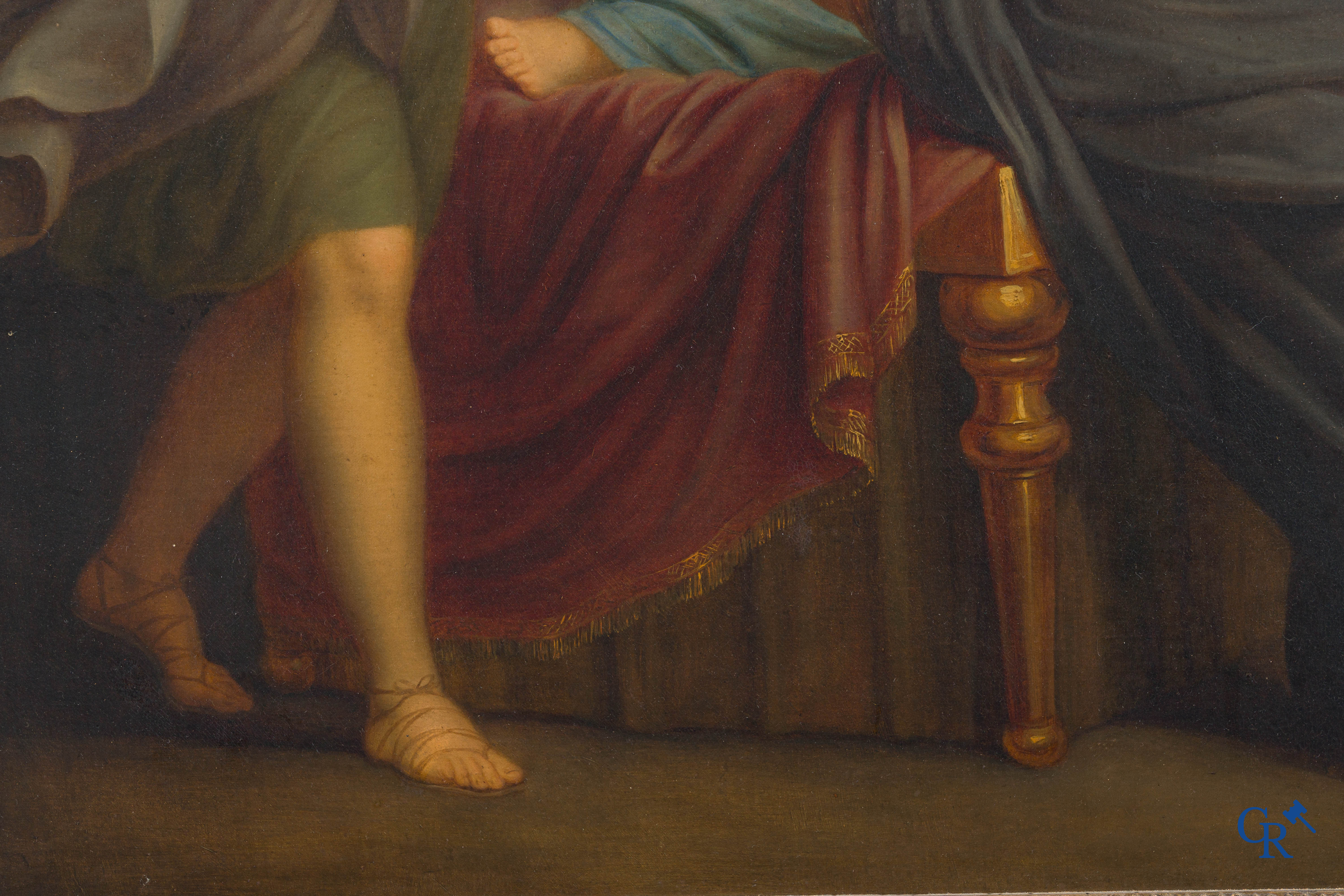 Andries Cornelis Lens (1739-1822) Oil on canvas. Painting in the typical neoclassical style.