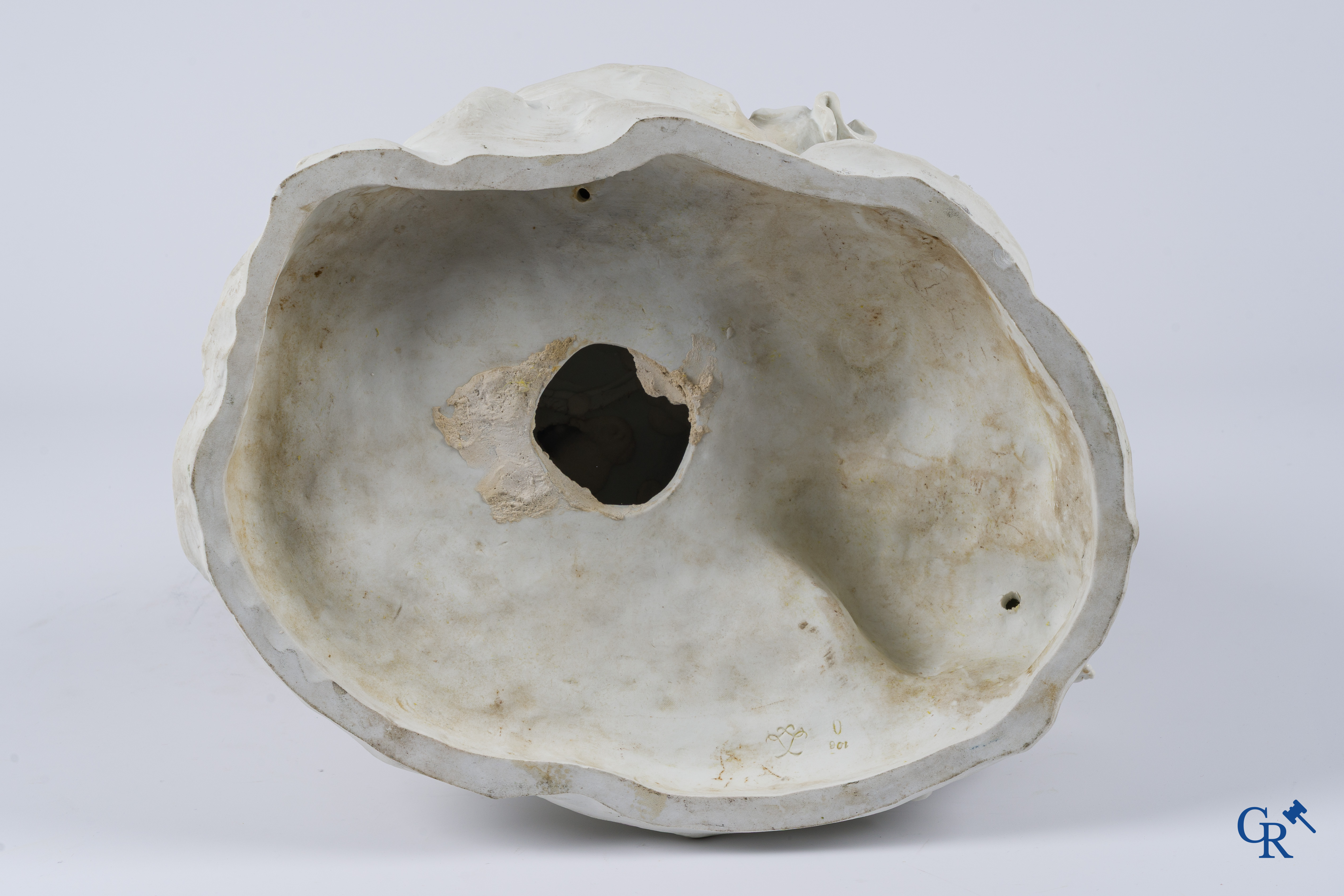 Sèvres, The Birth of Bacchus. Large group in biscuit porcelain on a bronze pedestal. Late 18th, early 19th century.