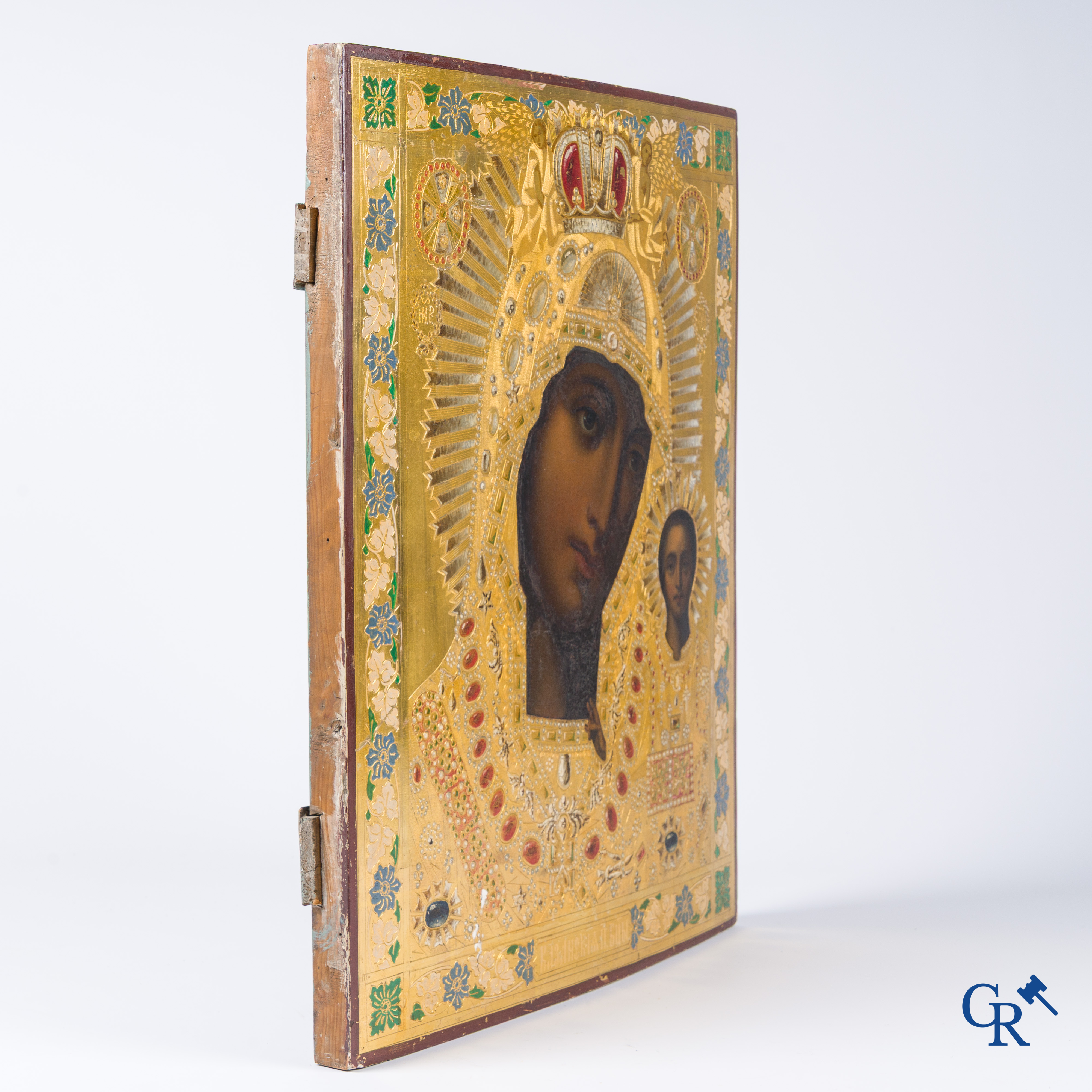 Icoon, Belangrijke Russisch Orthodox icoon met afbeelding van Moeder Gods van Kazan.