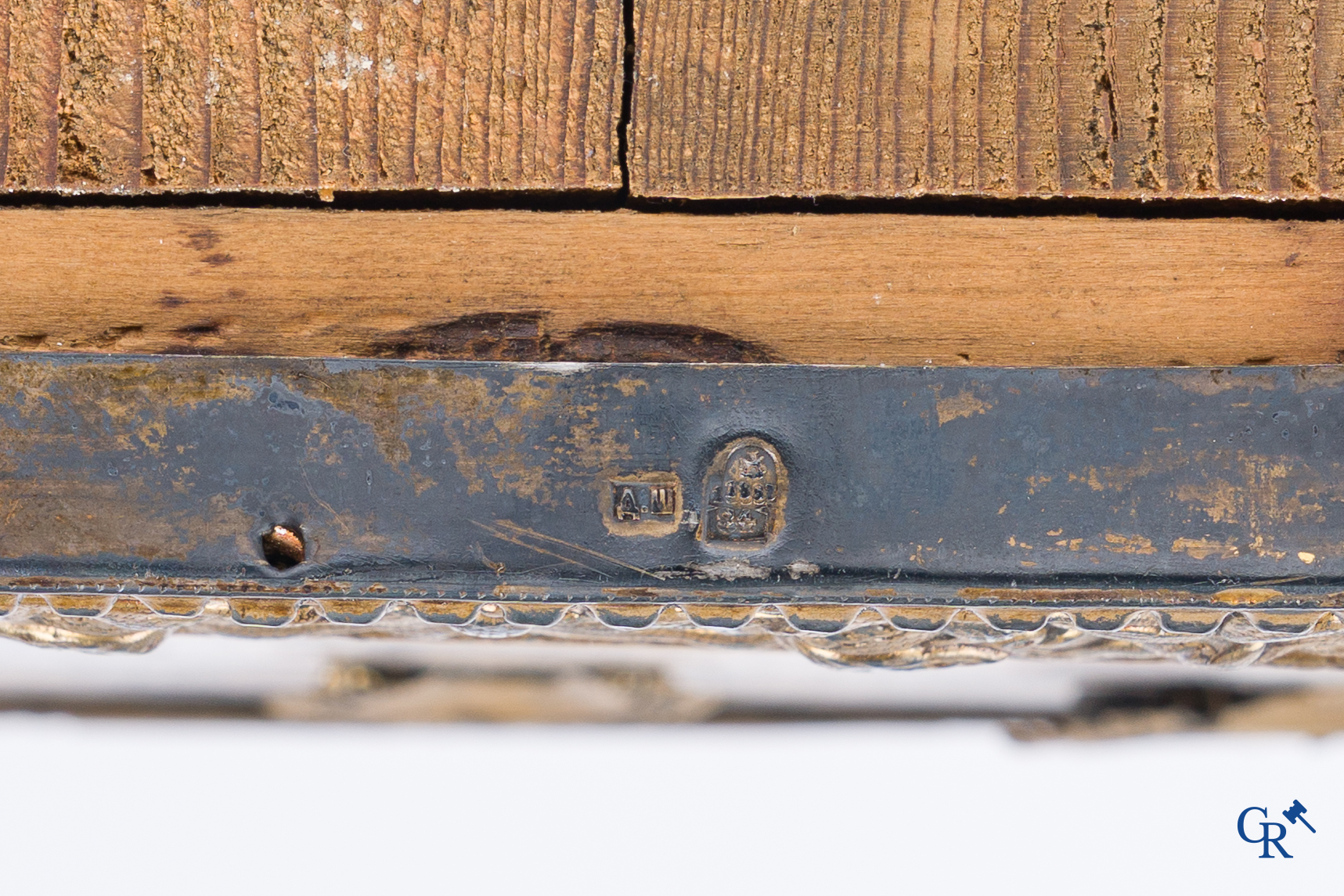 Russian work. The birth of Jesus. Important Russian icon with silver oklad. Silver grade 84 and dated 1883.