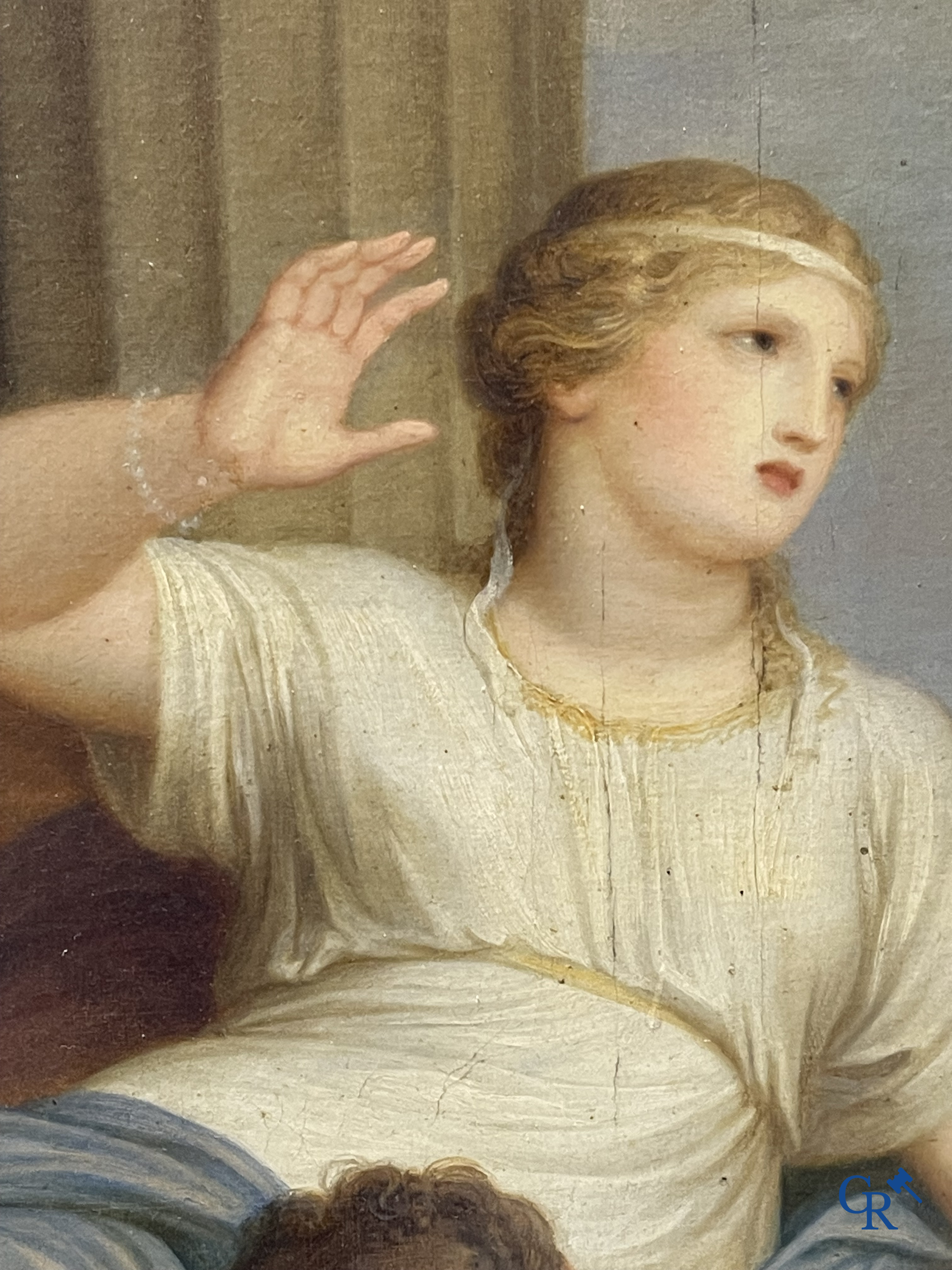 Andries Cornelis Lens (1739-1822) Oil on canvas. Painting in the typical neoclassical style.