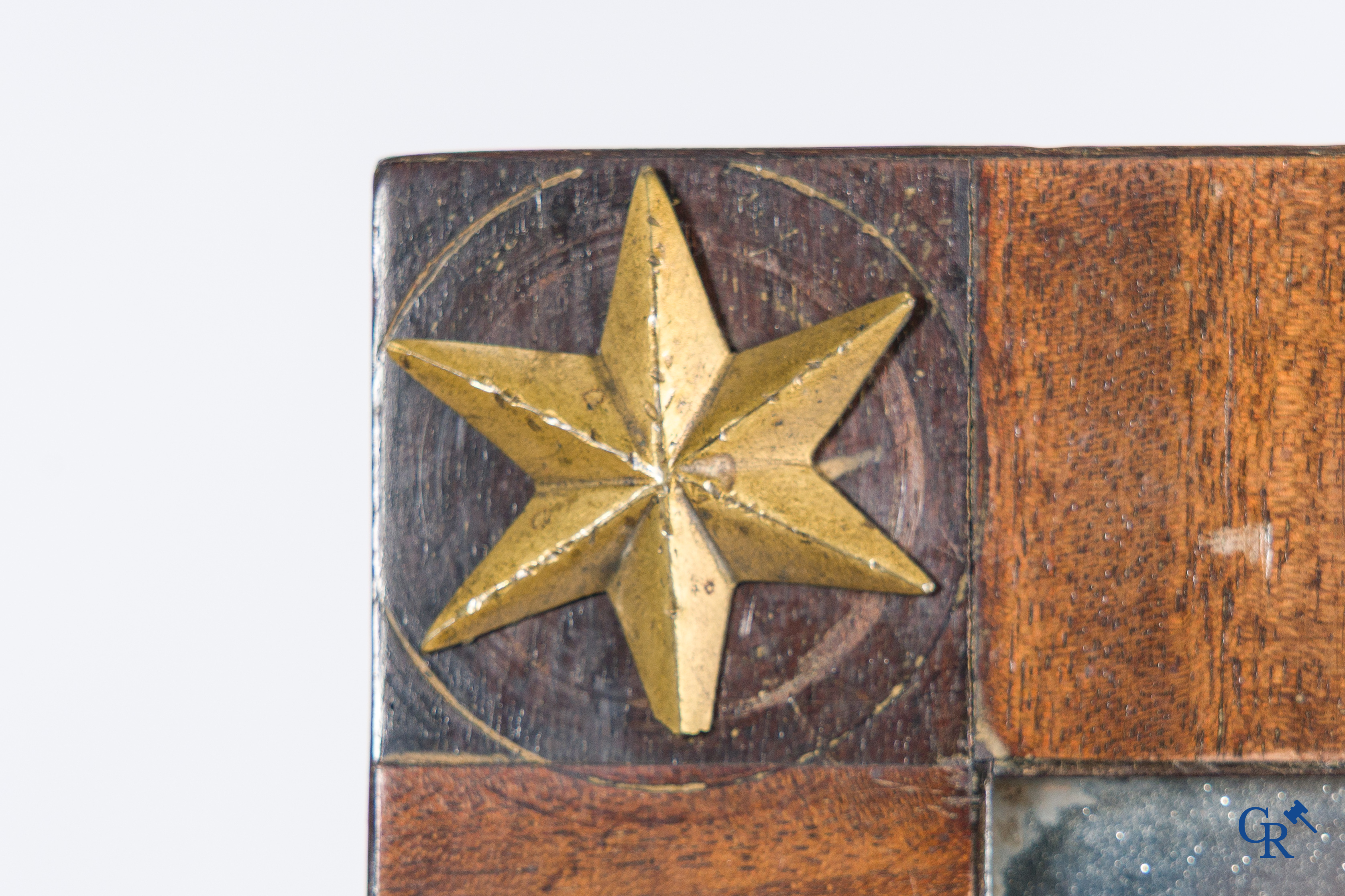 Chapuis, a mahogany wooden men's dressing table and ladies' dressing table with chiseled bronzes. Empire, circa 1810.