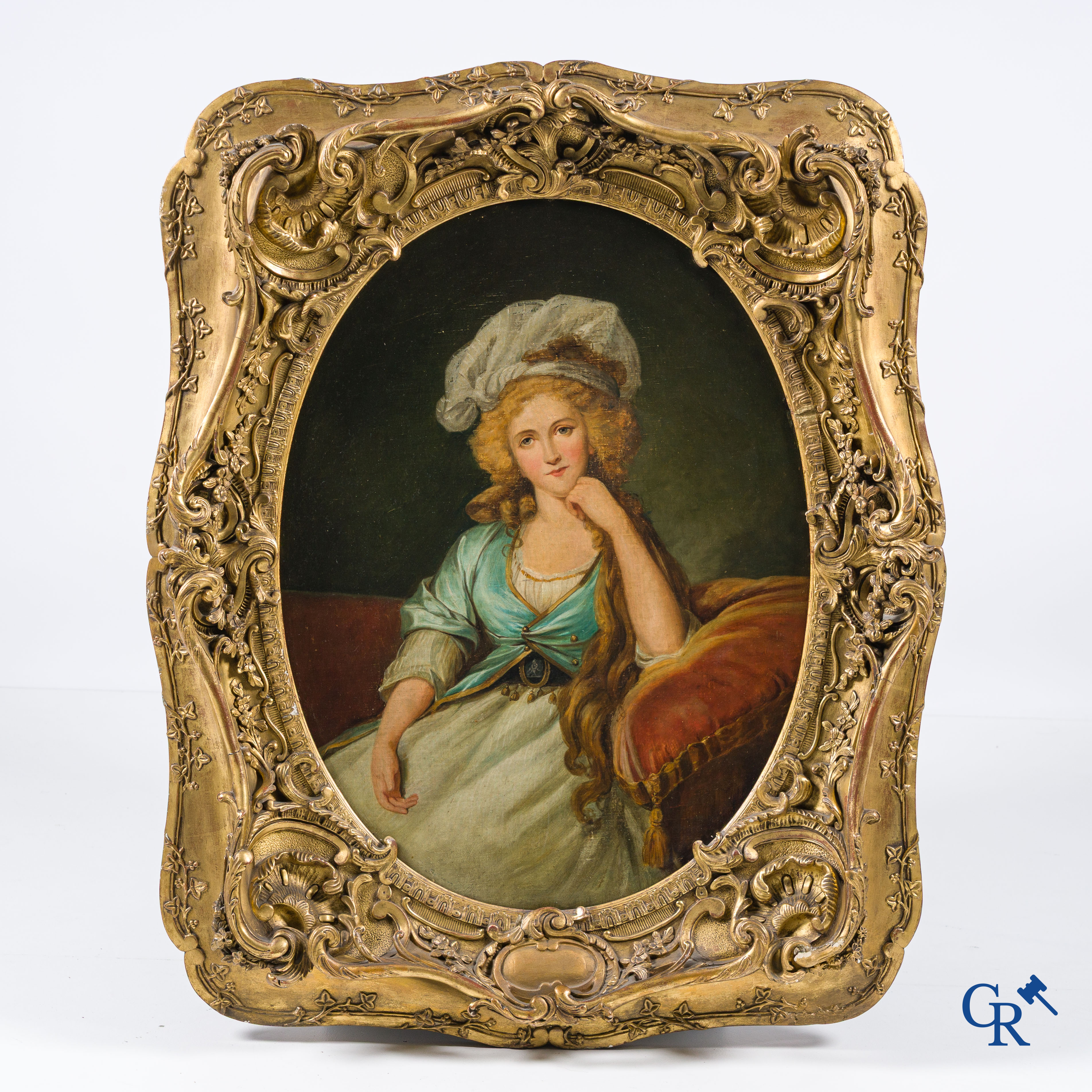 Elisabeth Vigée Lebrun (naar) Portret van de Hertogin van Orléans naar het origineel werk uit 1789.