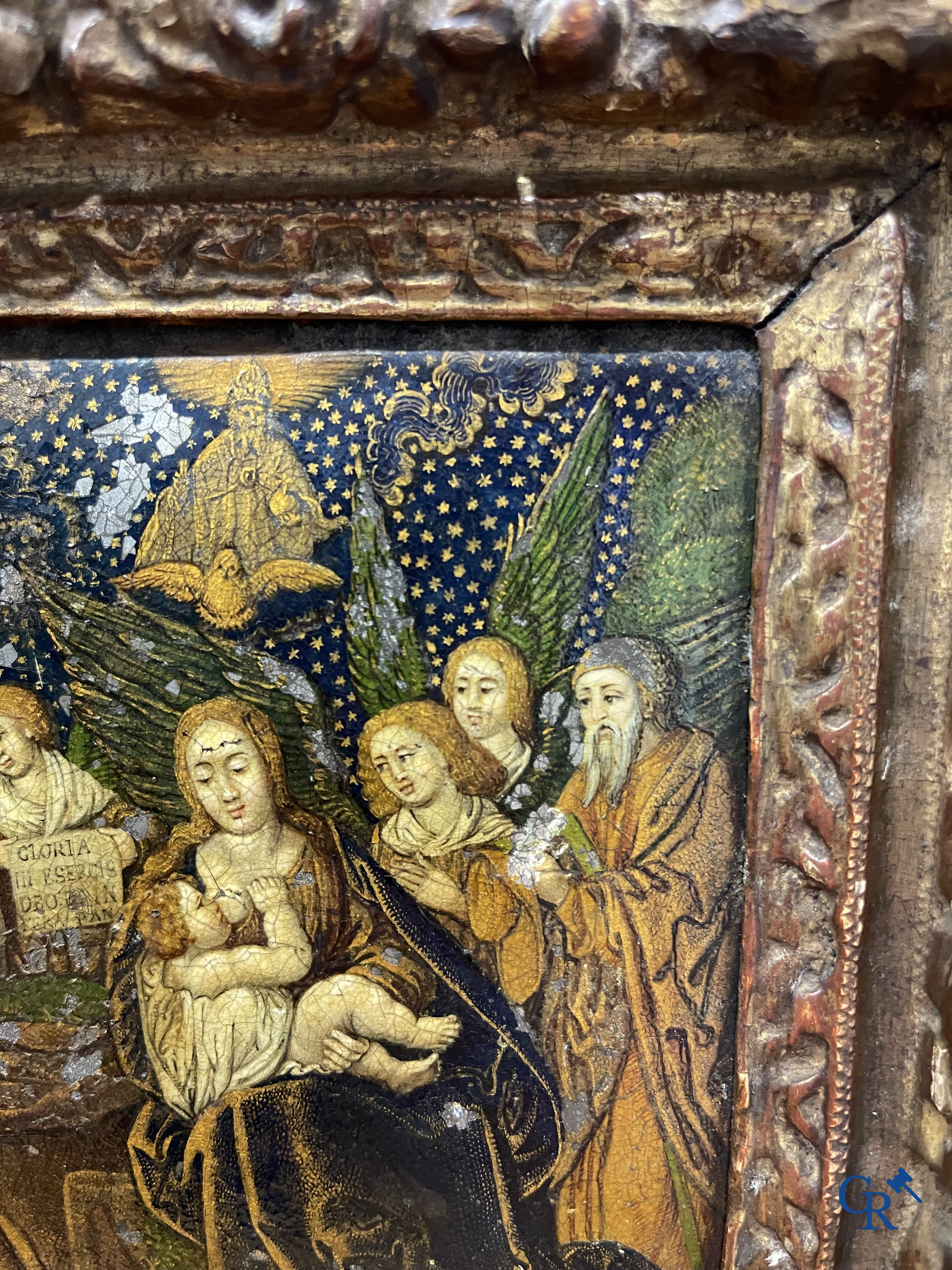 Madonna met kind. Frankrijk XVe-XVIe eeuw. Hoogstwaarschijnlijk Limoges, omgeving van de familie Pénicaud.