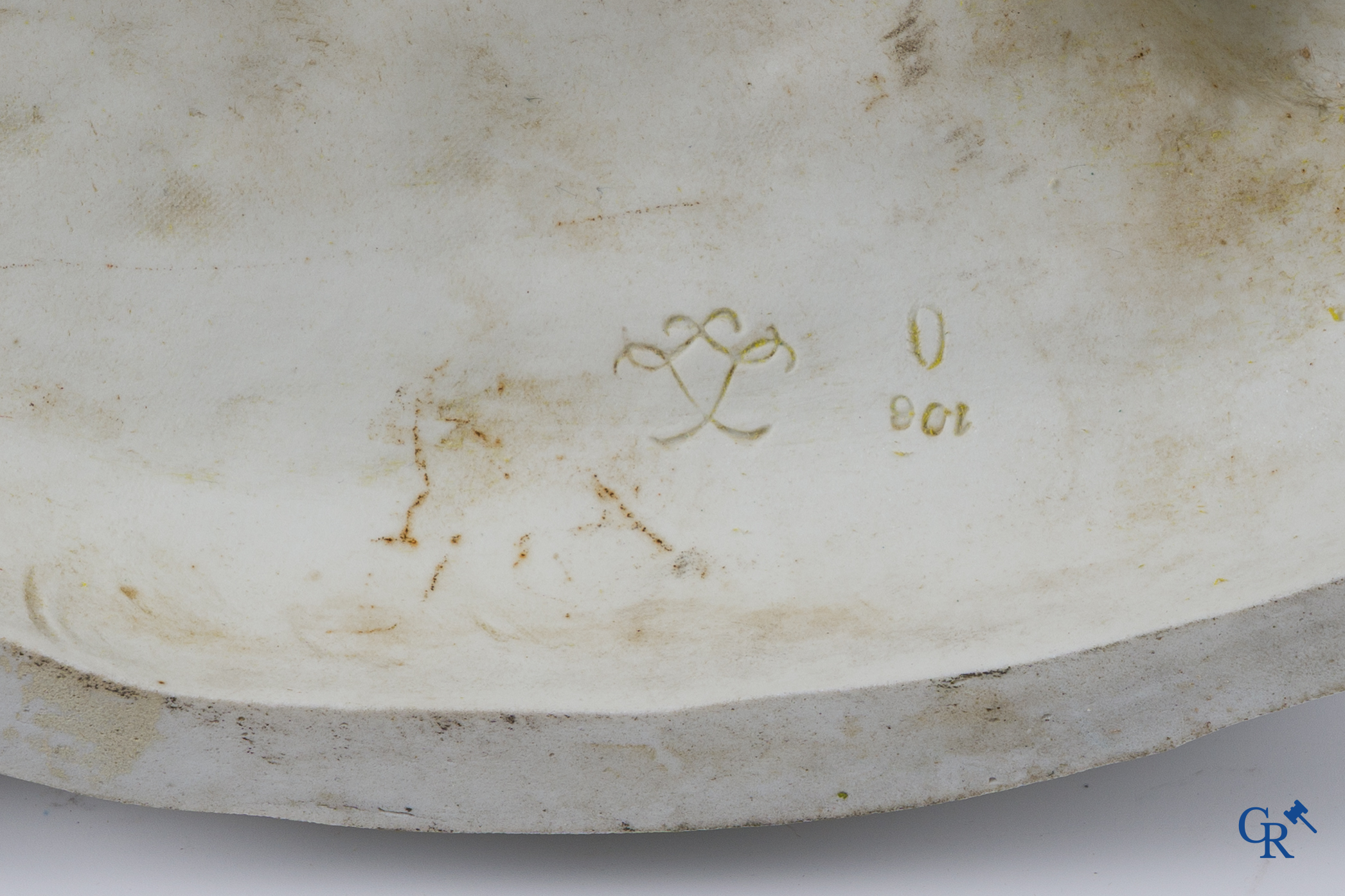 Sèvres, The Birth of Bacchus. Large group in biscuit porcelain on a bronze pedestal. Late 18th, early 19th century.