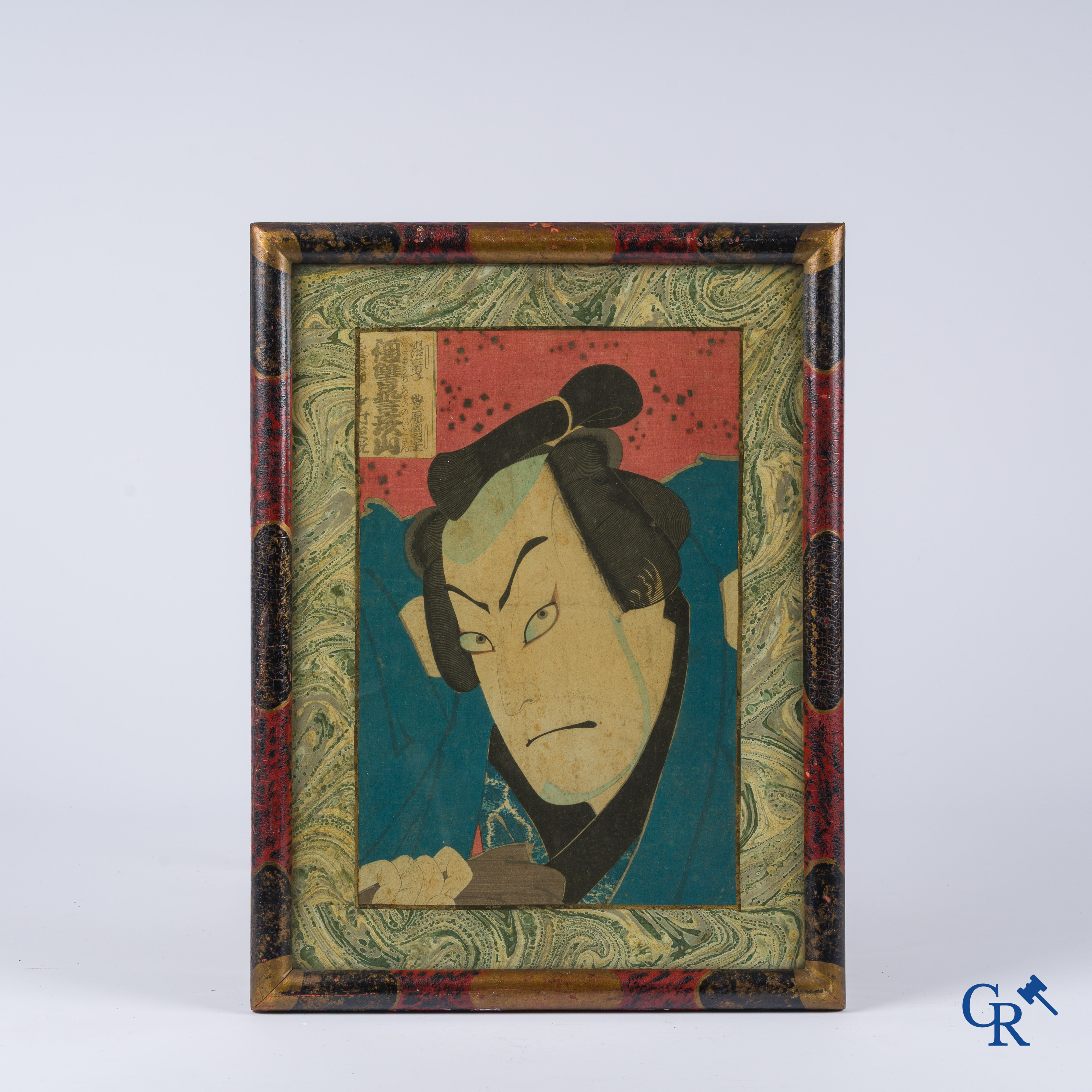 Aziatica. 2 Japanese houtsnedes, 18e-19e eeuw.