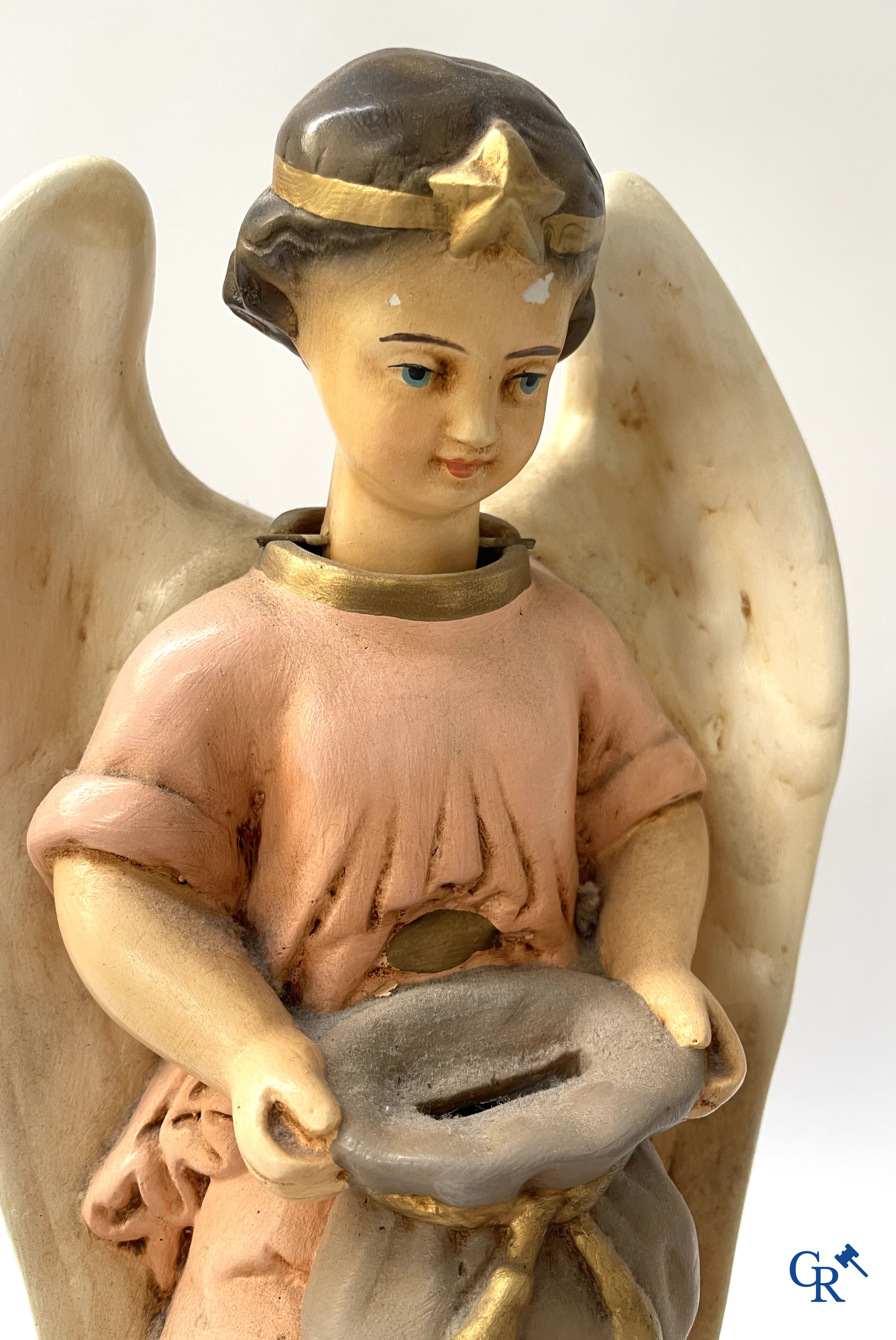 3 plaster piggy banks with nodding heads for the benefit of the Holy Missions.