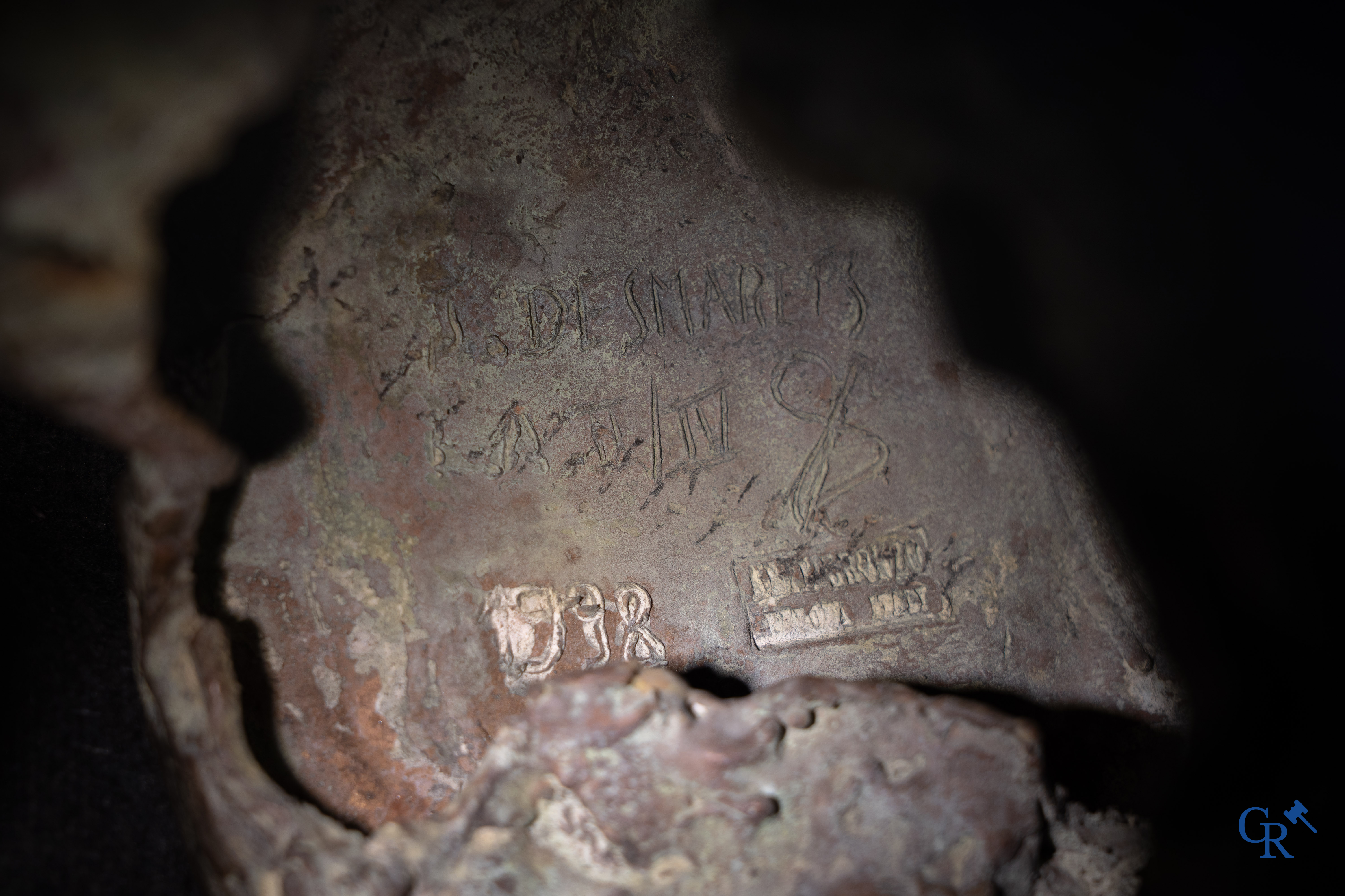 Jan Desmarets (1961) Bronze. 2 prancing horses, épreuve d'artiste. Signed, dated 1998 and numbered EA II/IV.