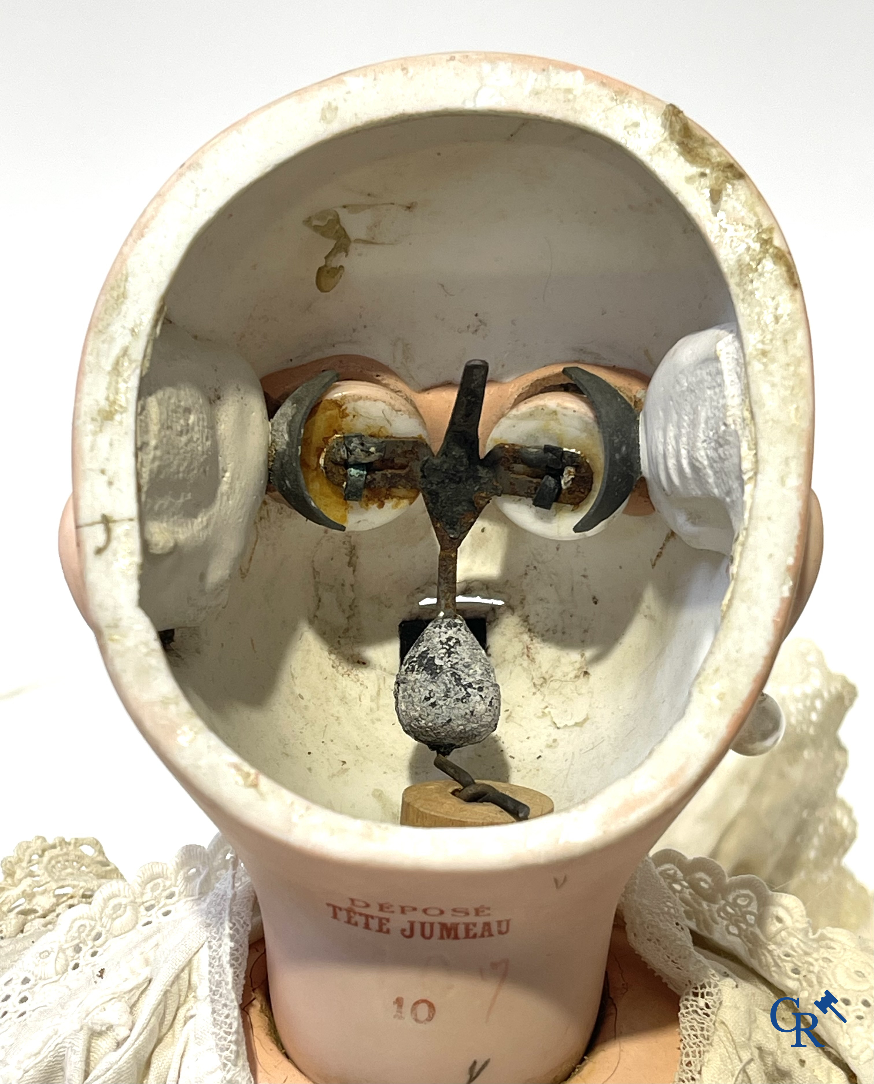 Old toys, Jumeau, doll with porcelain head marked Tête Jumeau Déposé, n°10.