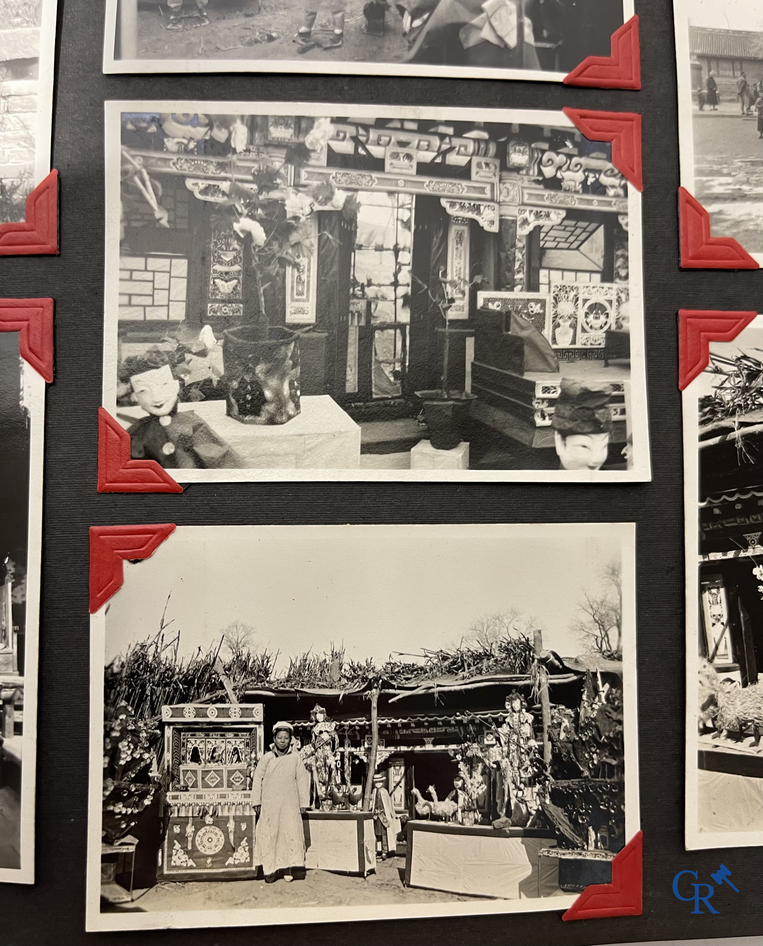 Aziatica, een belangrijk album met reisfoto's uit China. Onder andere Datong, Peking, Beijing, Hohhot, enz. Circa 1900.