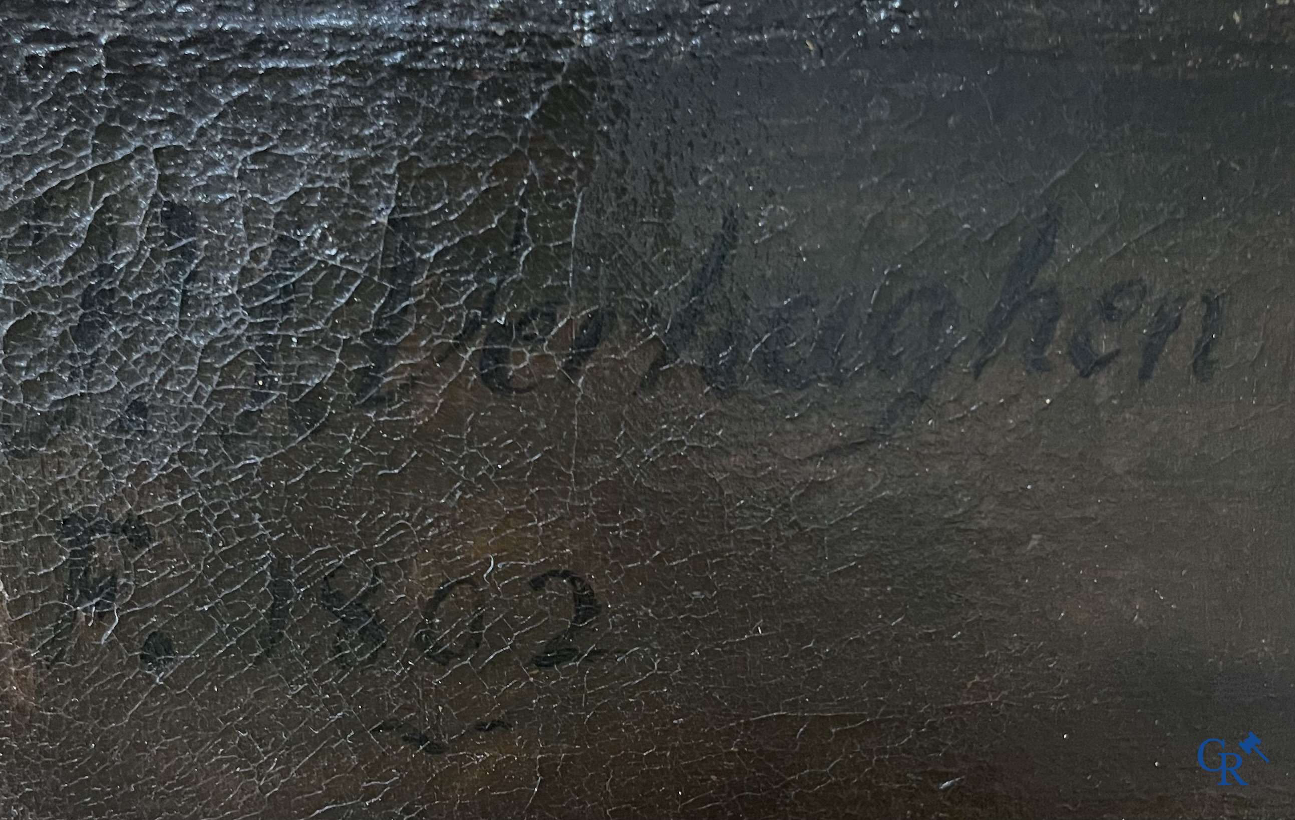 Pierre Joseph Verhaghen (1728-1811) Saint Peter with the cock. Oil on canvas. Signed P.J. Verhaghen fecit 1802.