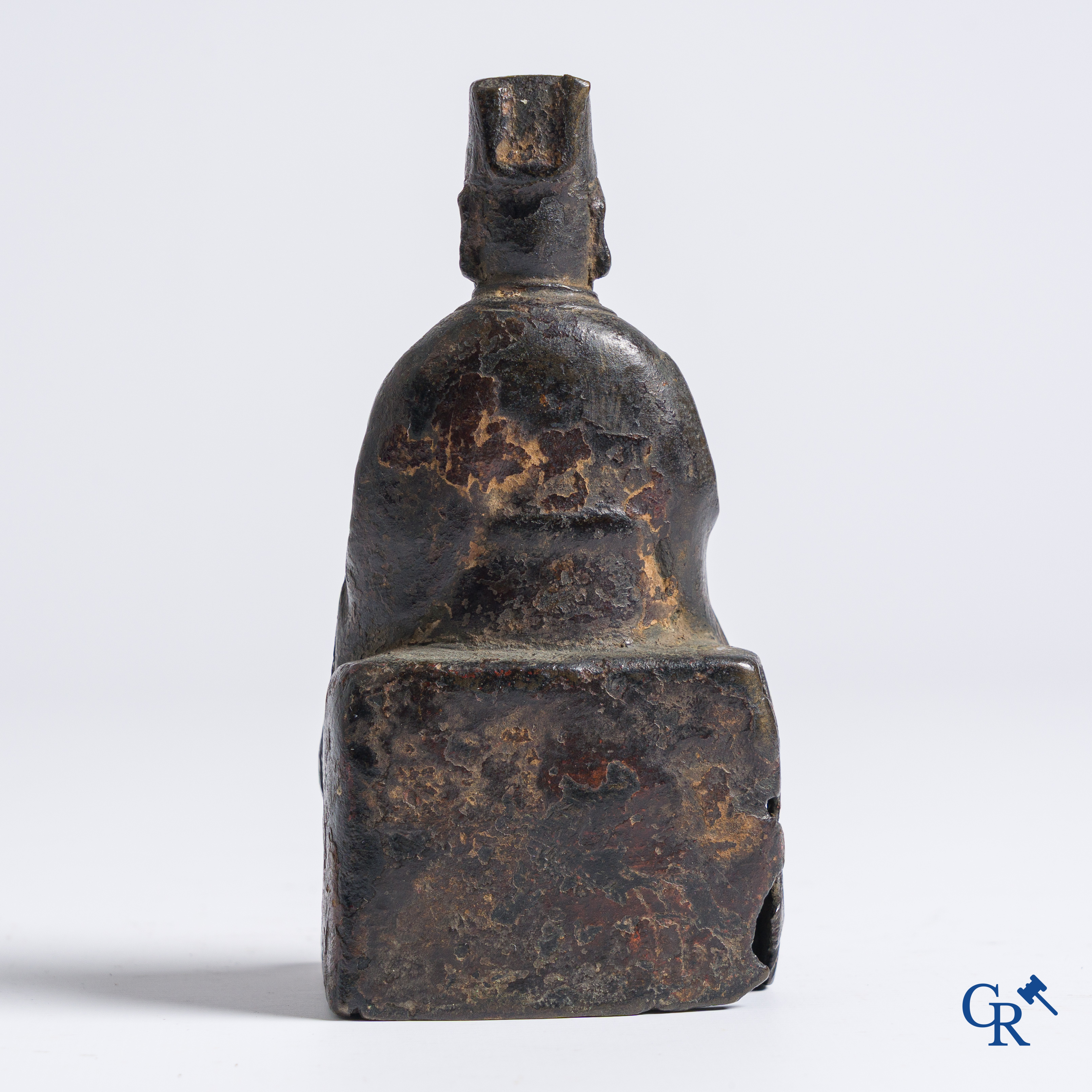 Asian Art, a seated bronze Buddha, Ming.