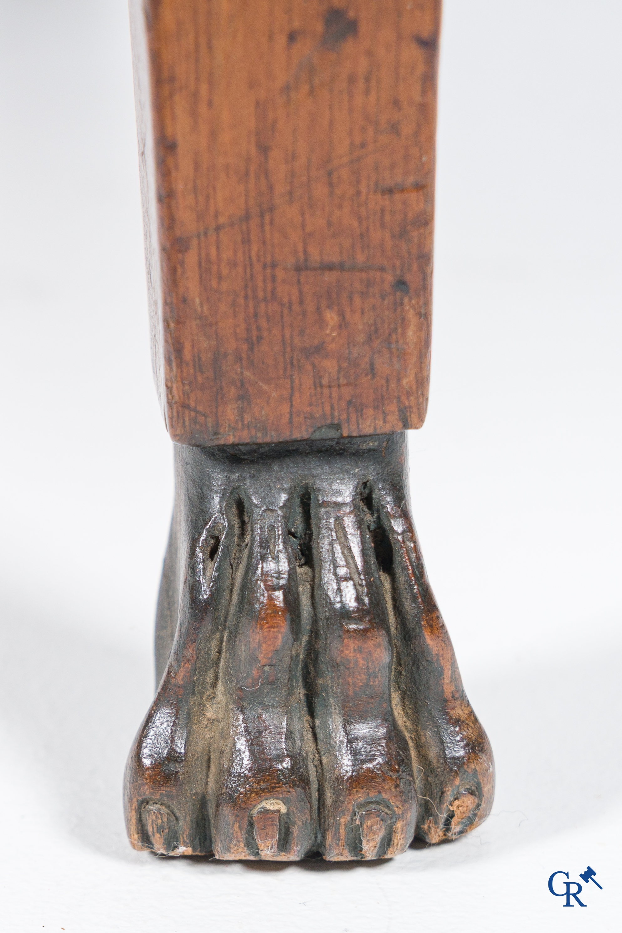 Empire. An office chair in mahogany, Retour d'Egypt style. Empire period, circa 1815.