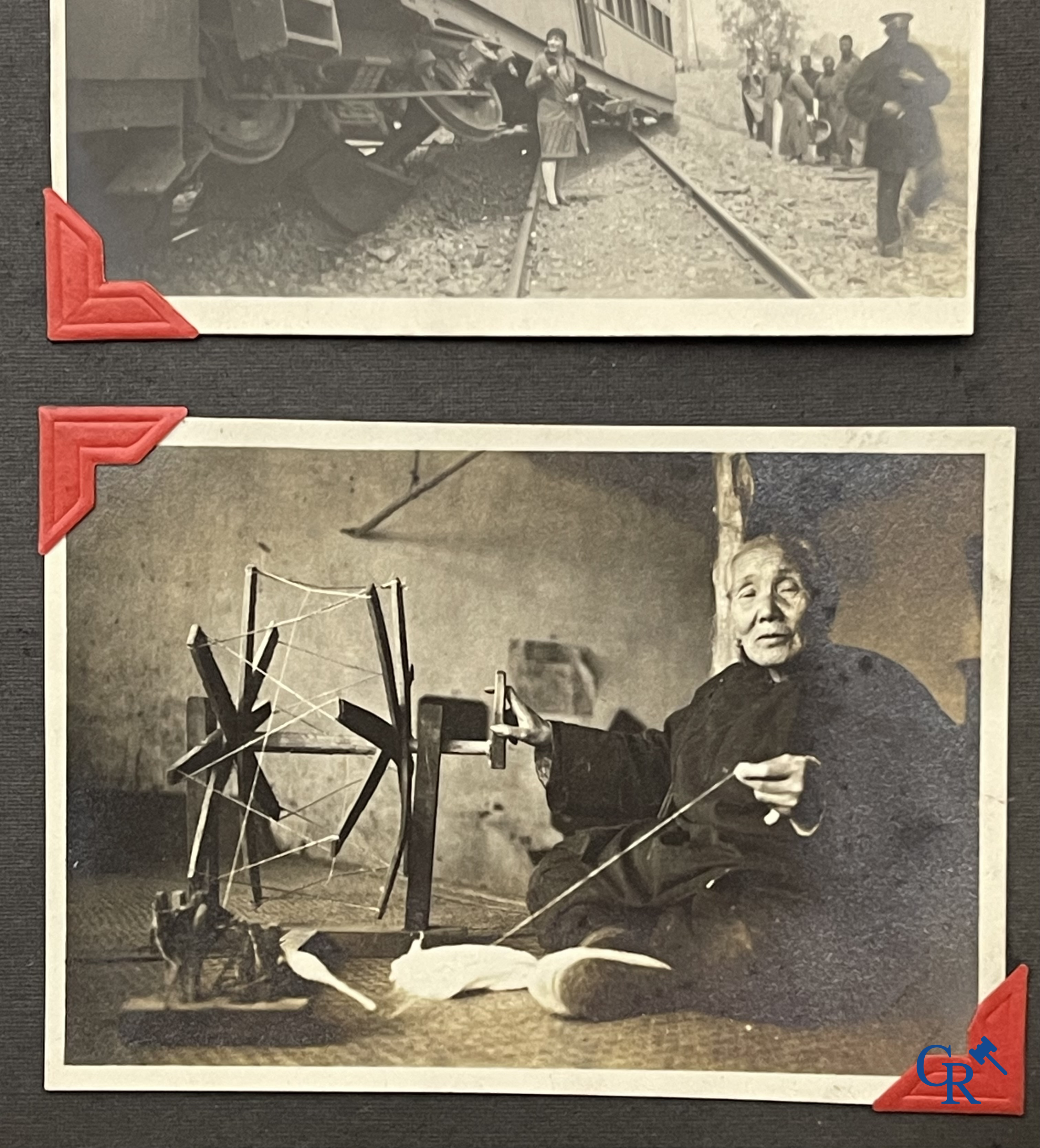 Aziatica, een belangrijk album met reisfoto's uit China. Onder andere Datong, Peking, Beijing, Hohhot, enz. Circa 1900.