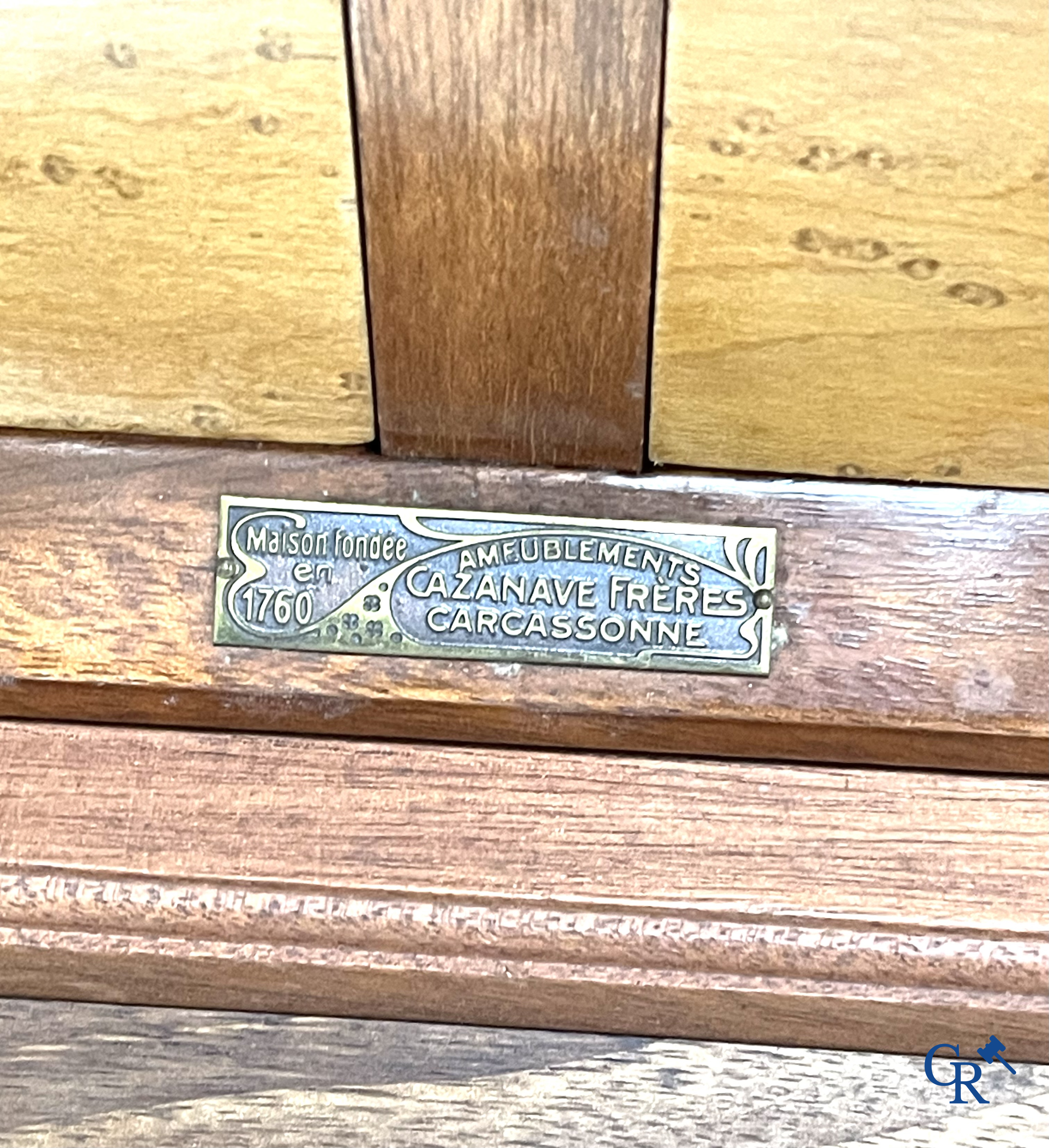 Cazanave Frères à Carcassonne. A rich and finely carved piece of furniture in LXVI style.