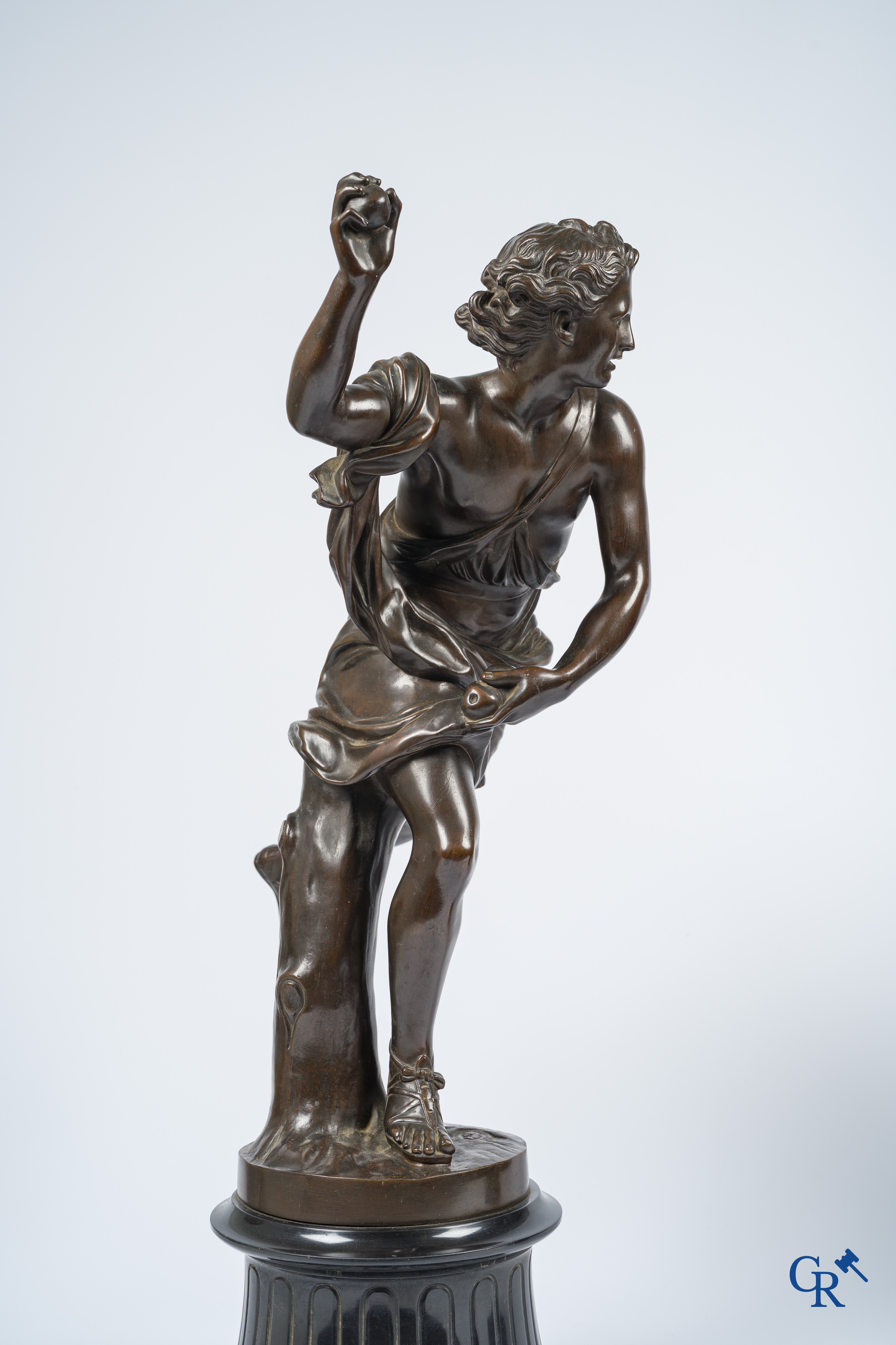 Pierre Lepautre en Guillaume Ier Coustou (naar). Atalante en Hippomène. Imposant paar bronzen beelden, circa 1880.