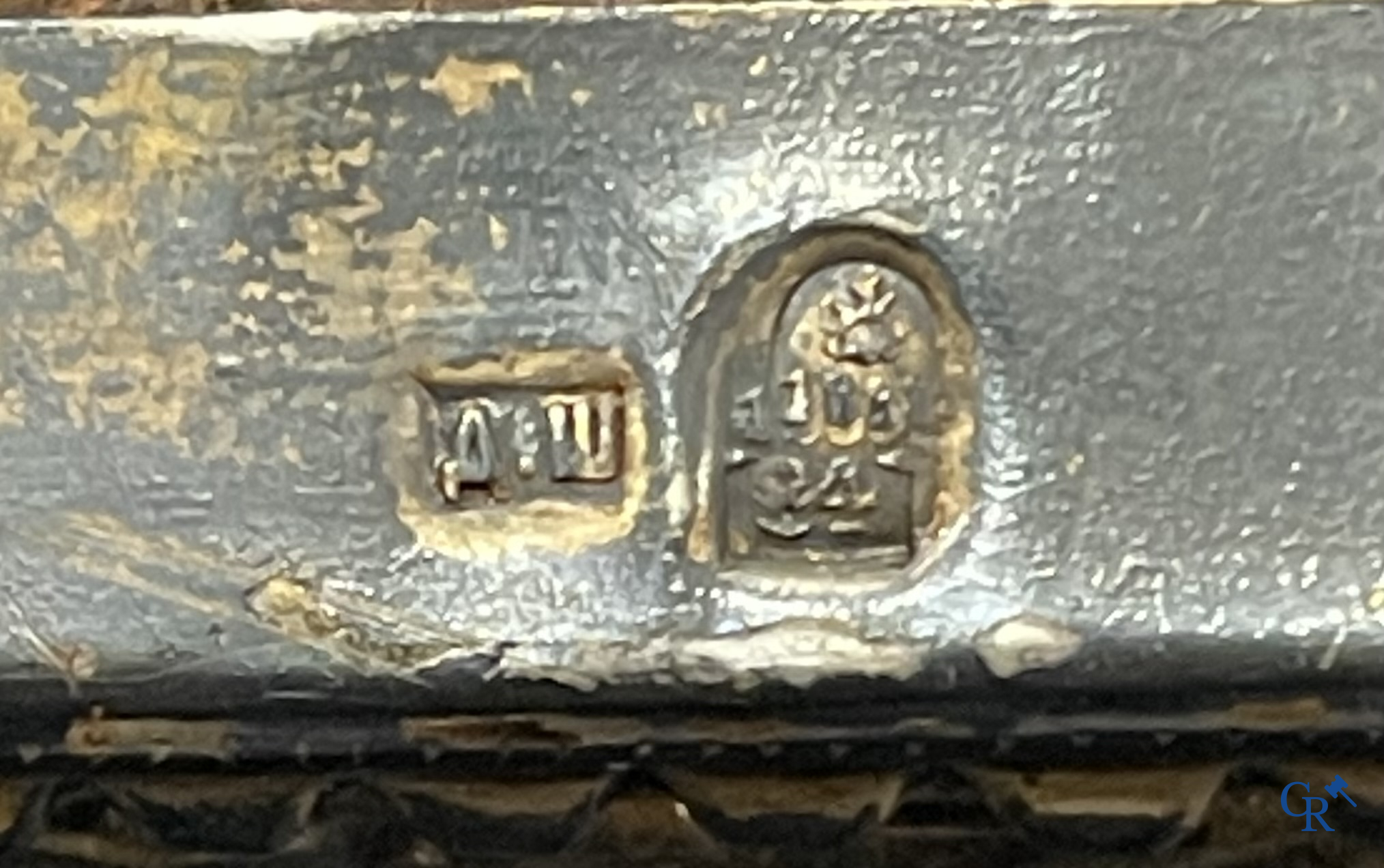 Russian work. The birth of Jesus. Important Russian icon with silver oklad. Silver grade 84 and dated 1883.