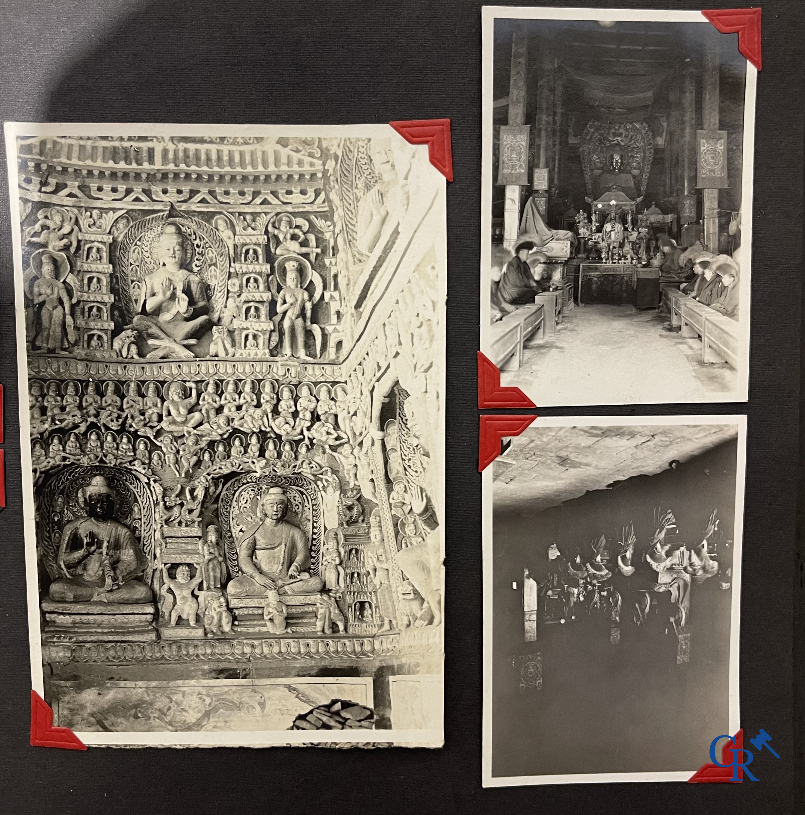 Aziatica, een belangrijk album met reisfoto's uit China. Onder andere Datong, Peking, Beijing, Hohhot, enz. Circa 1900.