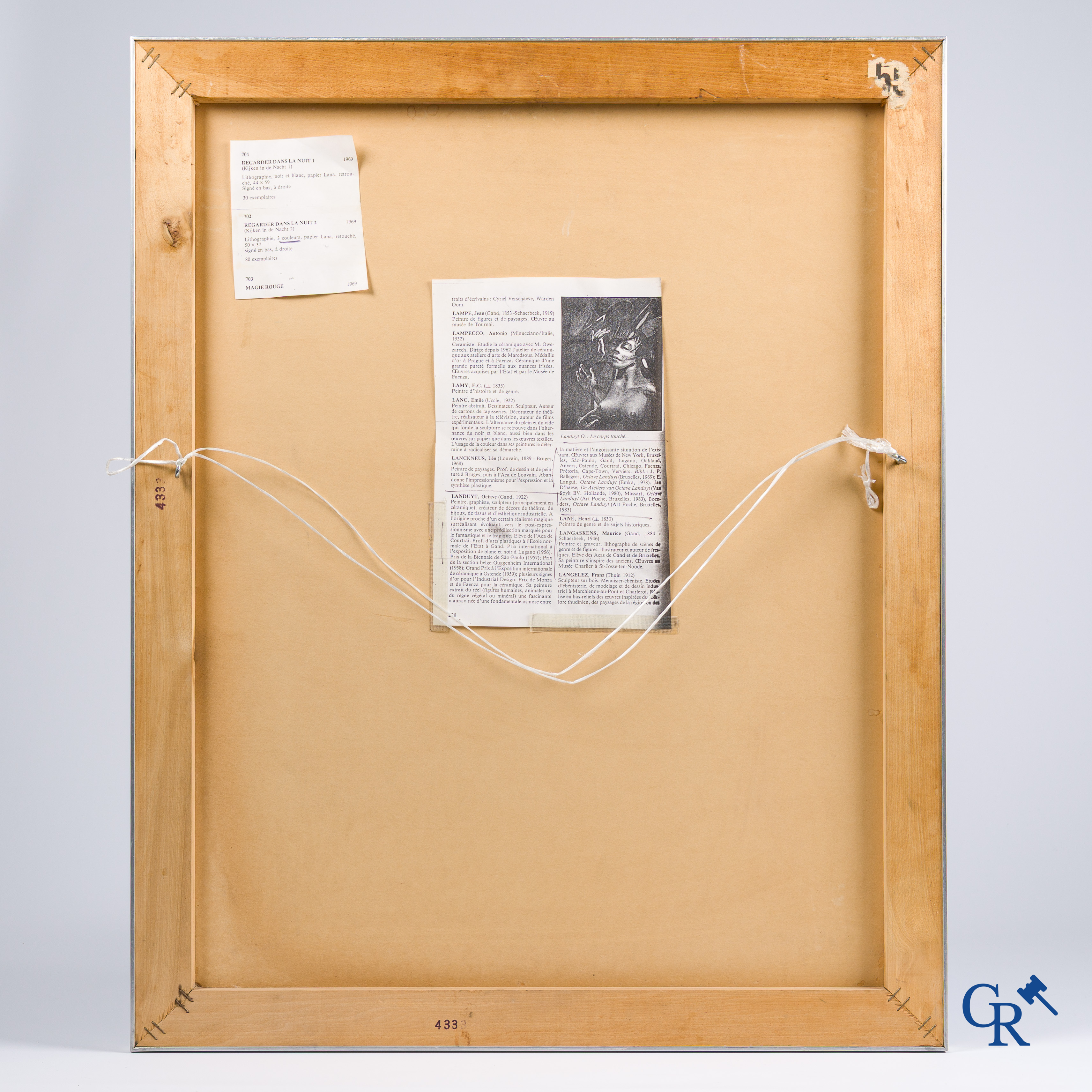 Octave Landuyt (1922-2024), "Looking into the night 2" Colour lithography on Lana paper. 50/80. Signed lower right.