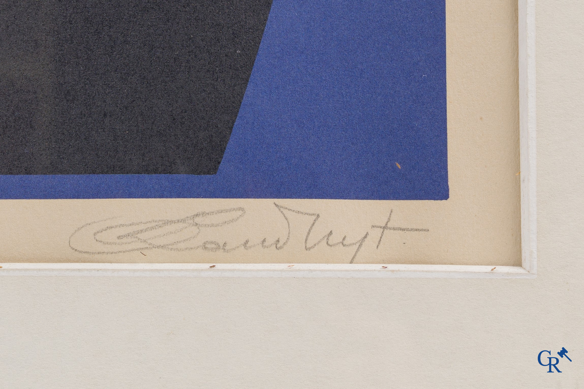 Octave Landuyt (1922-2024), "Looking into the night 2" Colour lithography on Lana paper. 50/80. Signed lower right.