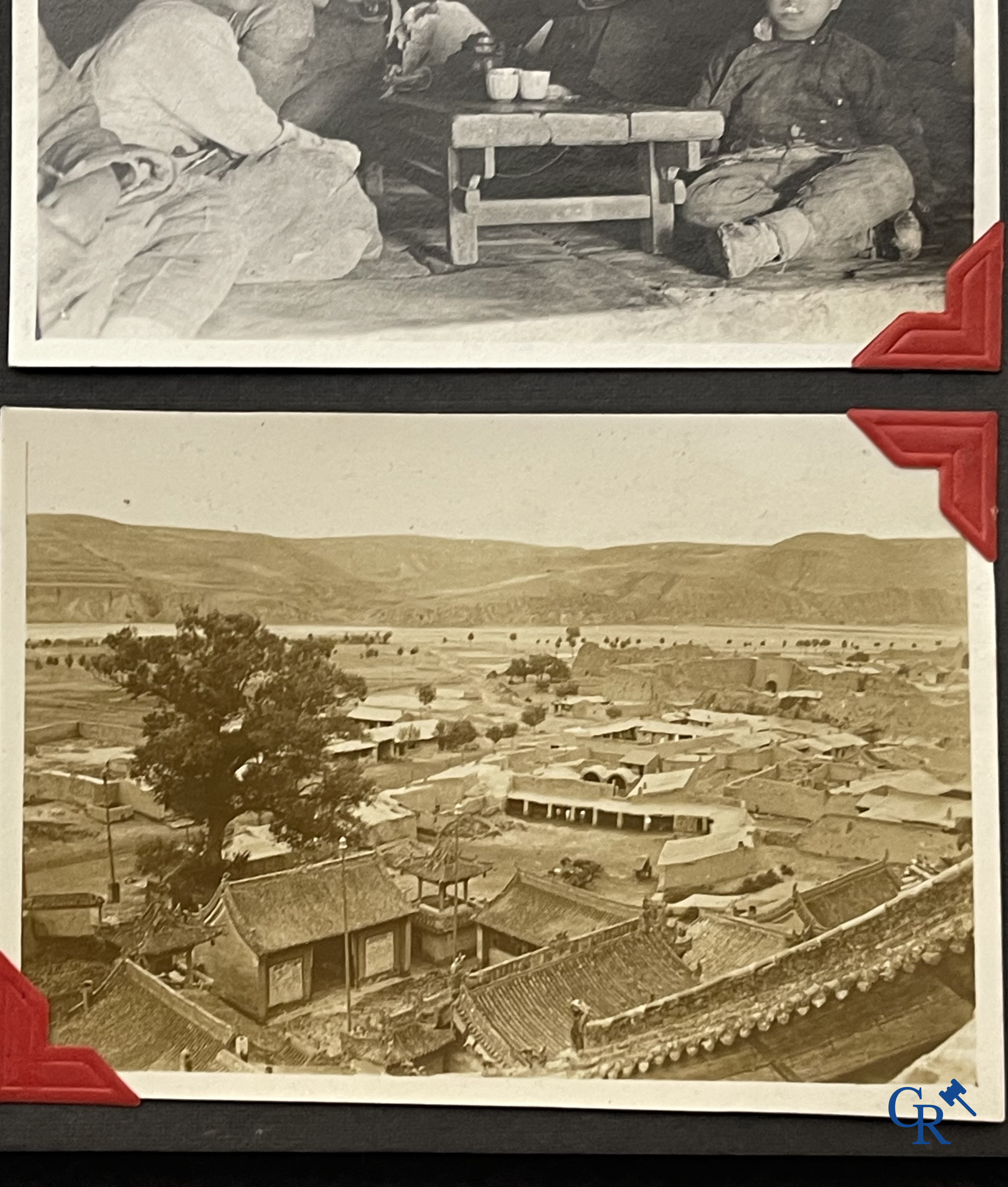 Aziatica, een belangrijk album met reisfoto's uit China. Onder andere Datong, Peking, Beijing, Hohhot, enz. Circa 1900.