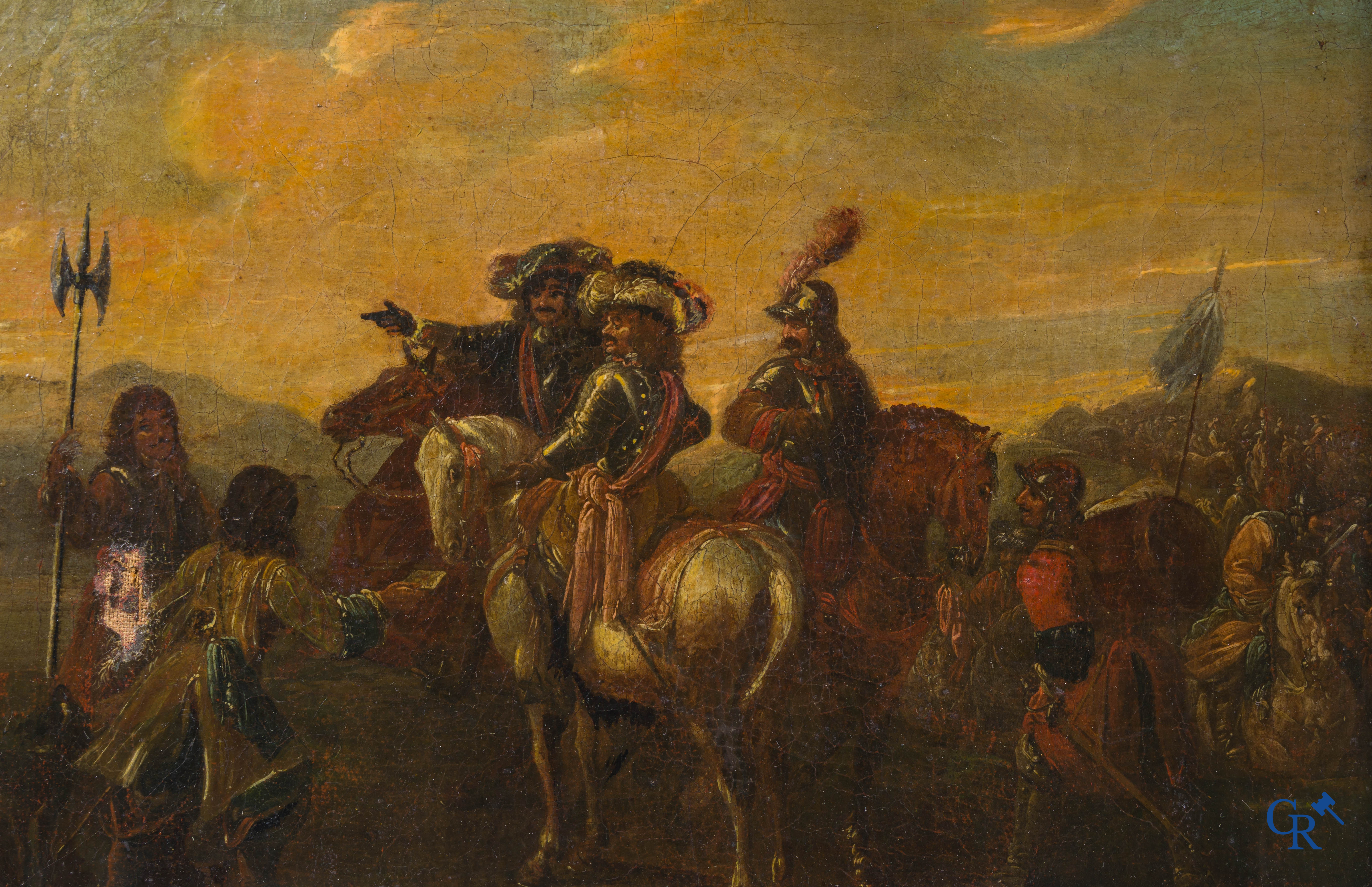 Palamedes I Palamedesz (1607-1638) (toegeschreven aan), Soldaten te paard. Olie op doek.