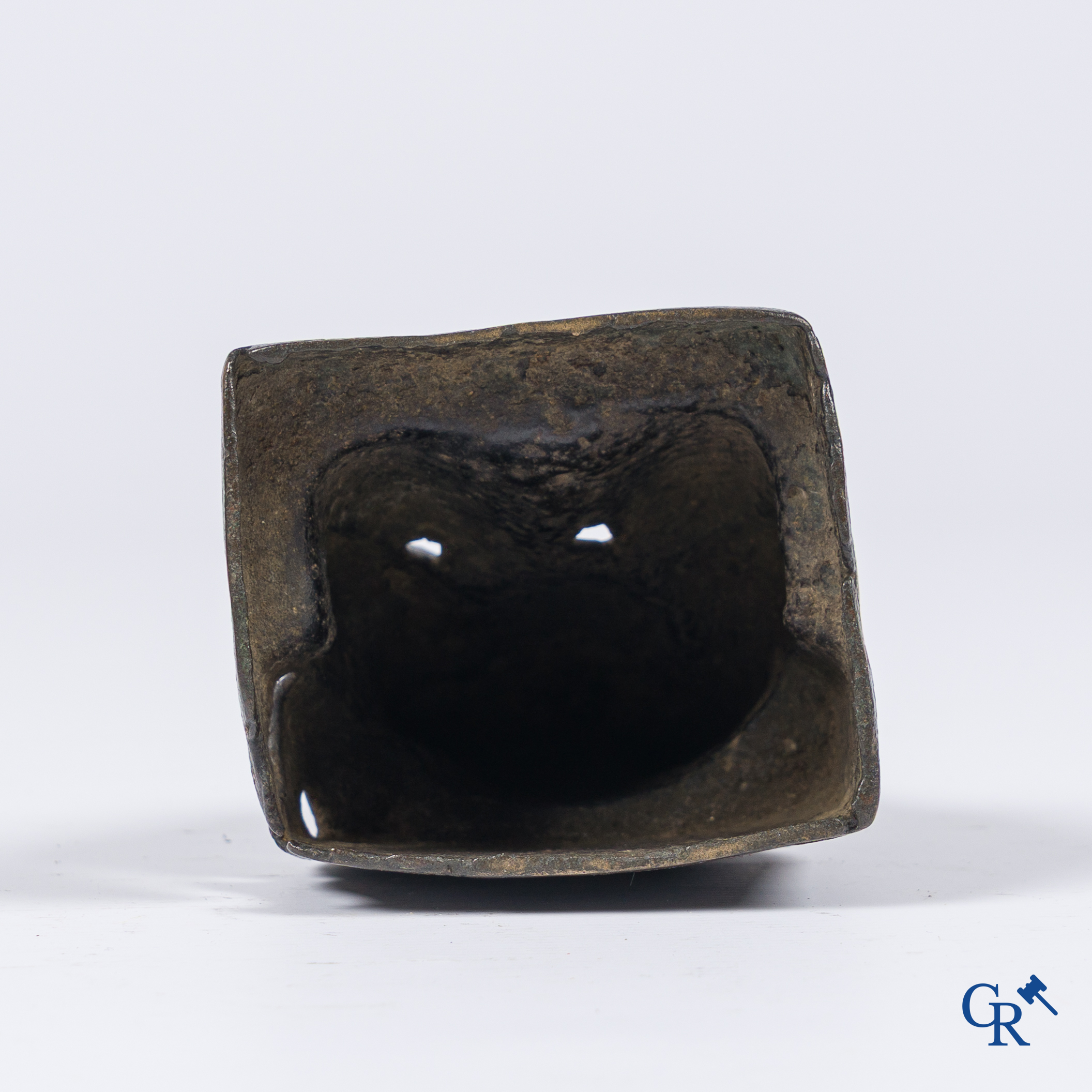 Asian Art, a seated bronze Buddha, Ming.