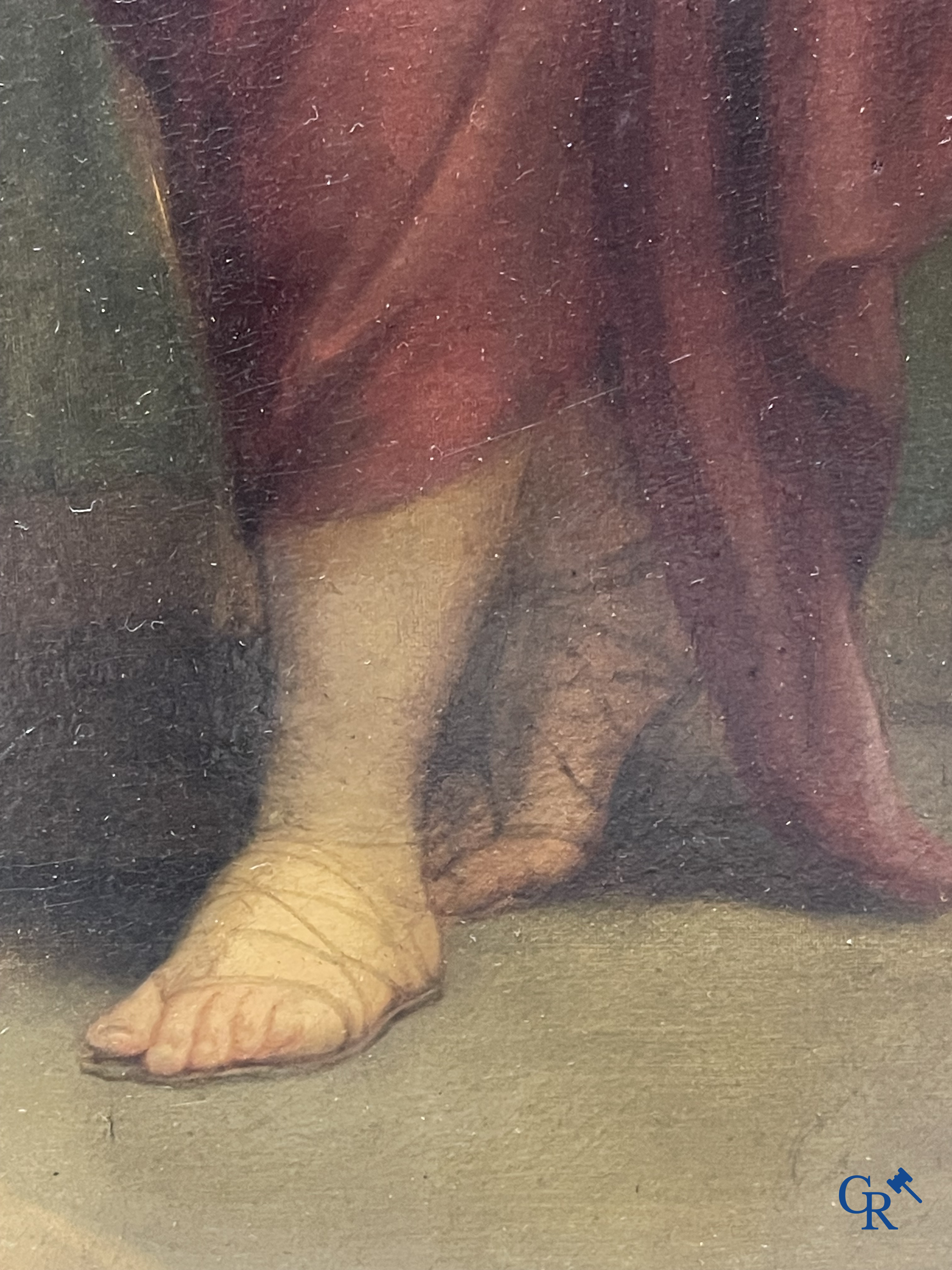 Andries Cornelis Lens (1739-1822) Oil on canvas. Painting in the typical neoclassical style.