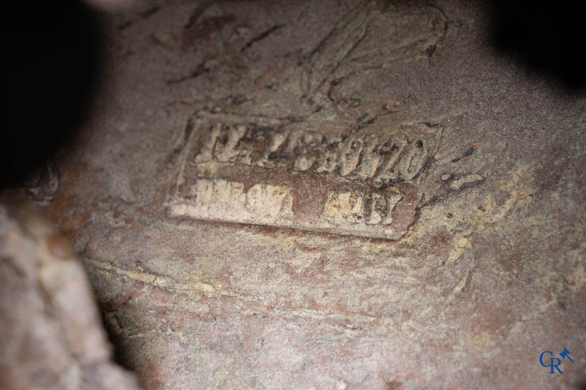 Jan Desmarets (1961) Bronze. 2 prancing horses, épreuve d'artiste. Signed, dated 1998 and numbered EA II/IV.