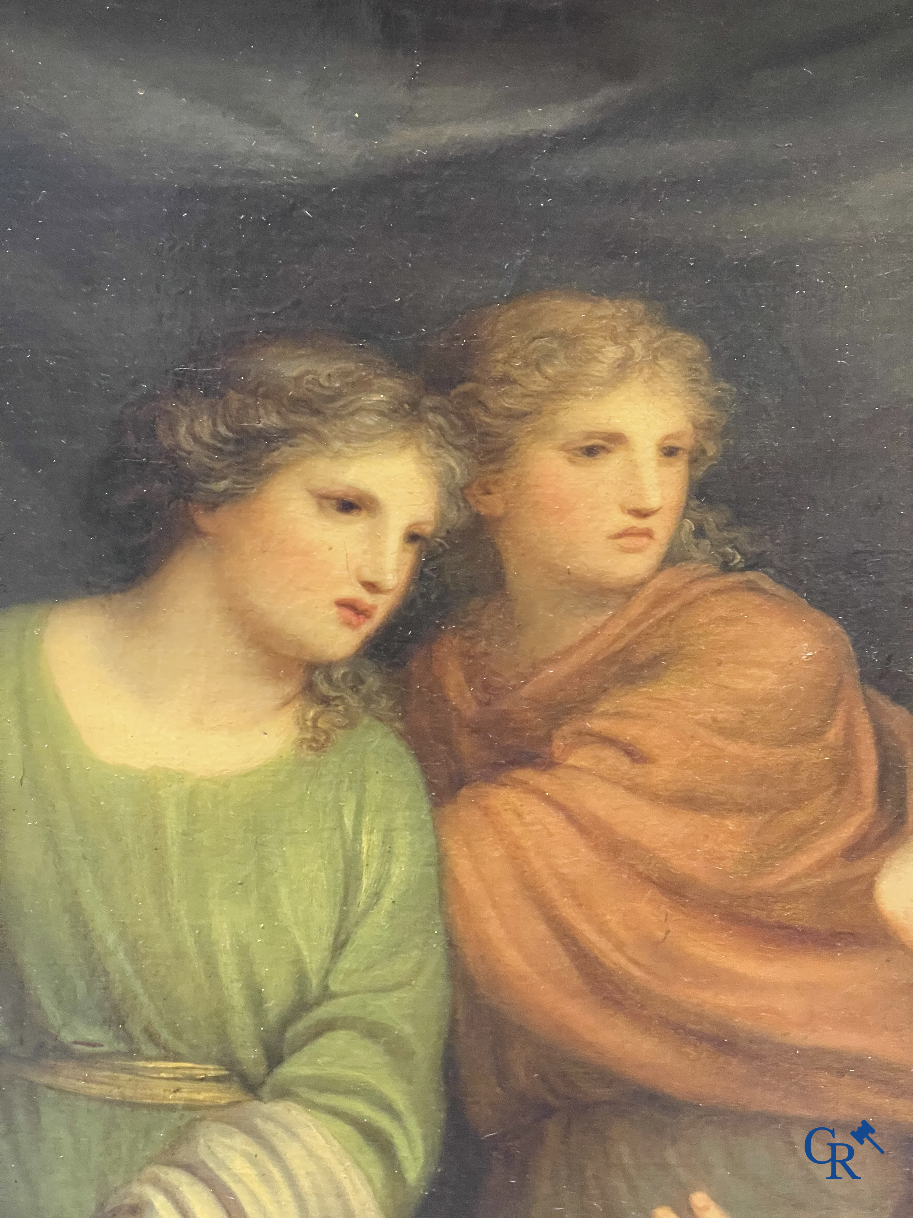 Andries Cornelis Lens (1739-1822) Oil on canvas. Painting in the typical neoclassical style.