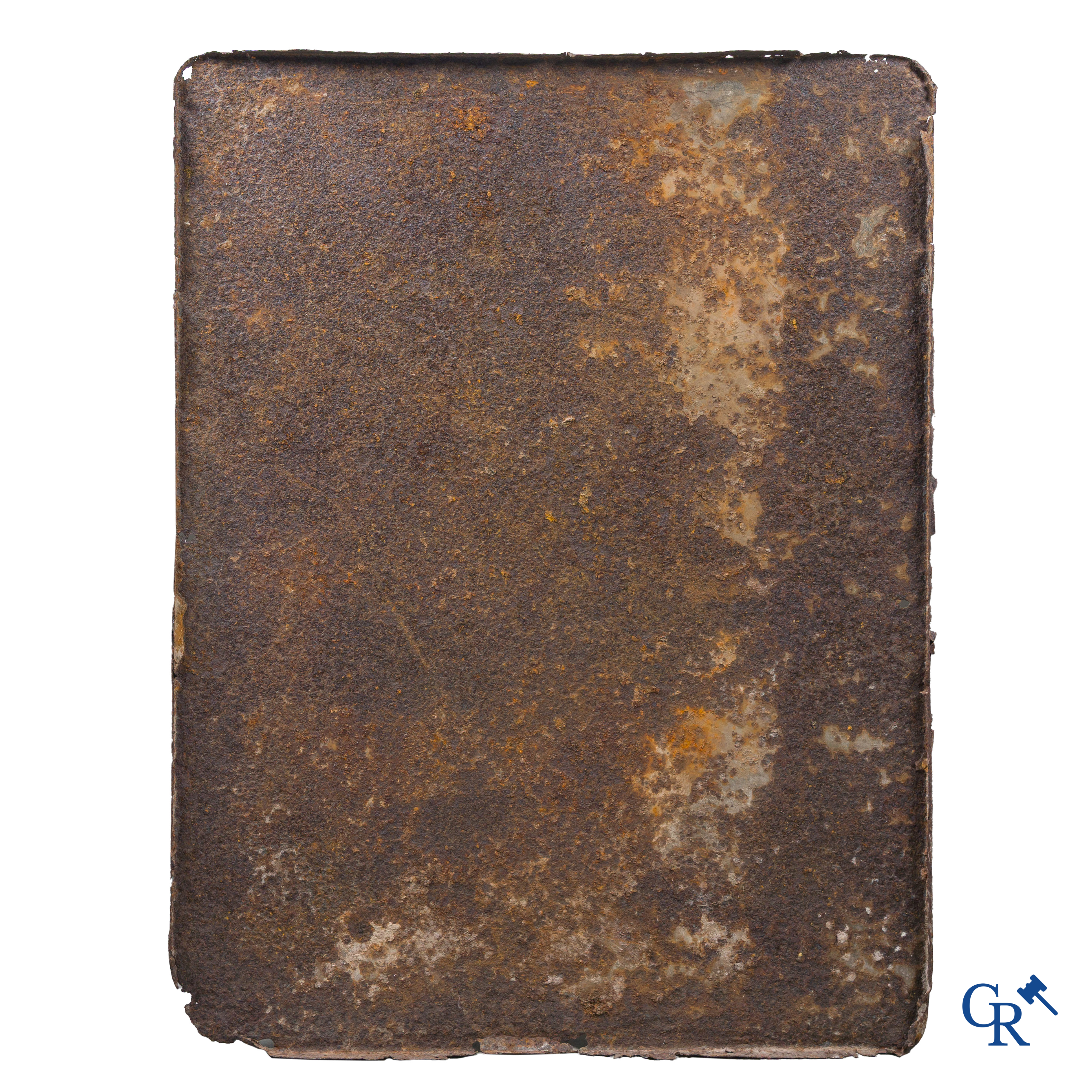 Spa, large enamel advertising sign with "Pierrot" after a design by Jean d'Ylen.