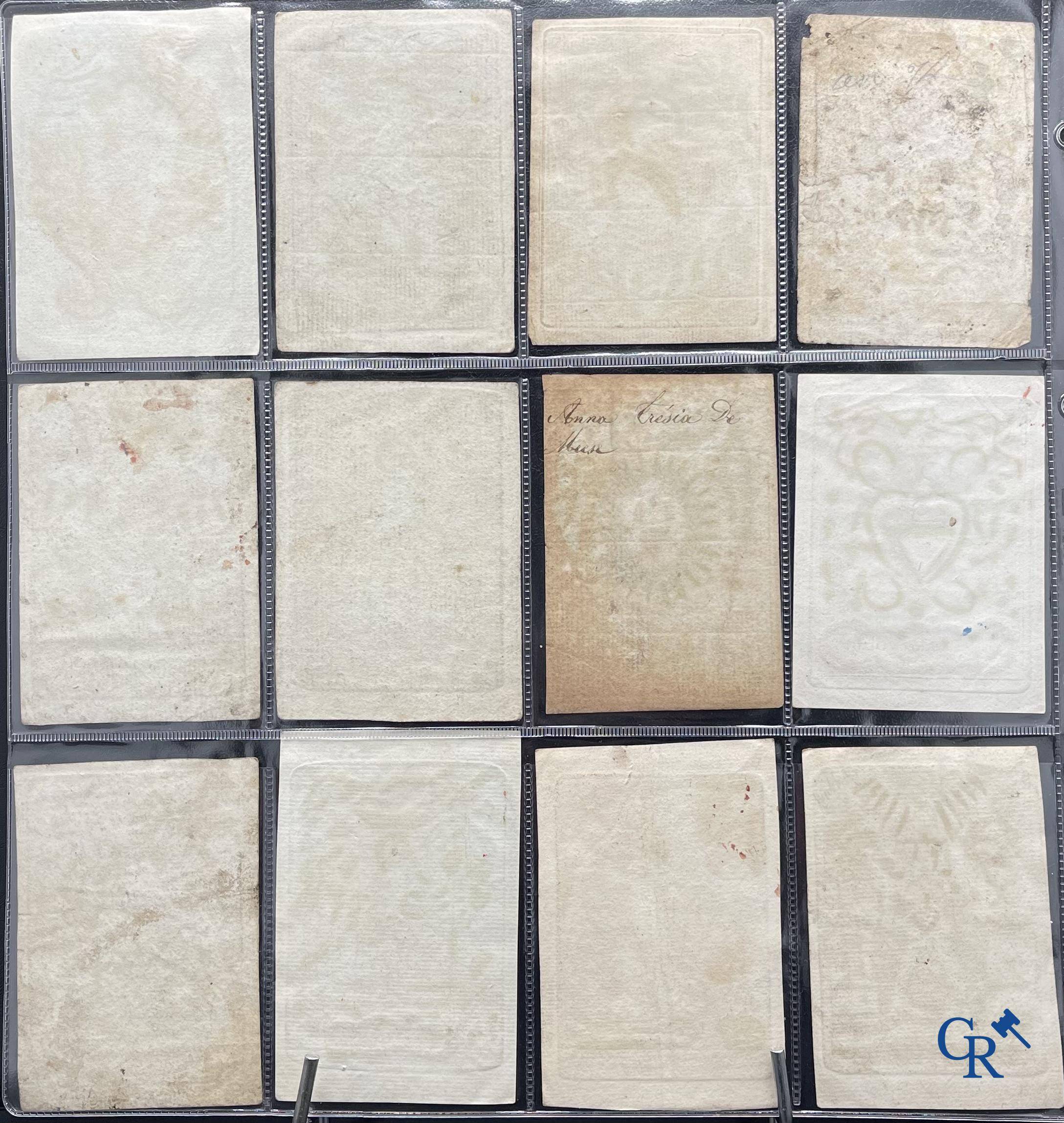 Religious objects: Important collection of pious images and devotion prints, Flanders, 17th-18th-19th centuries.