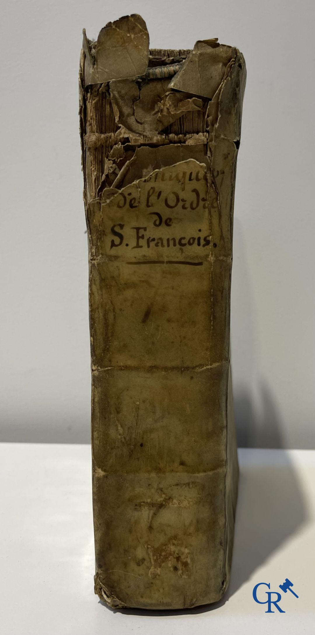 Livres anciens: Marcos de Lisboa, Chronique et institution de l'ordre du Père S. François, Paris 1608.