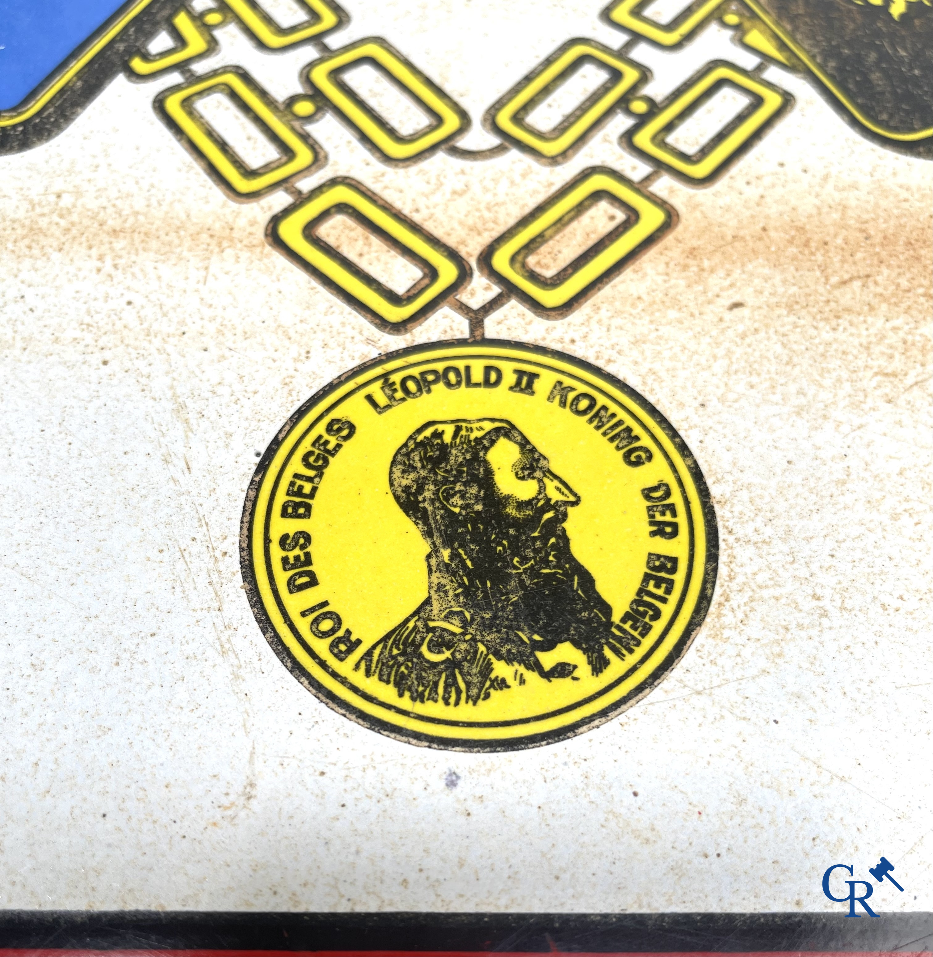 Dortor Hougaerde, Bock Munich. Emaille reclamebord uit 1939 voor de Brouwerij van Hougaerde. Email. Koekelberg.