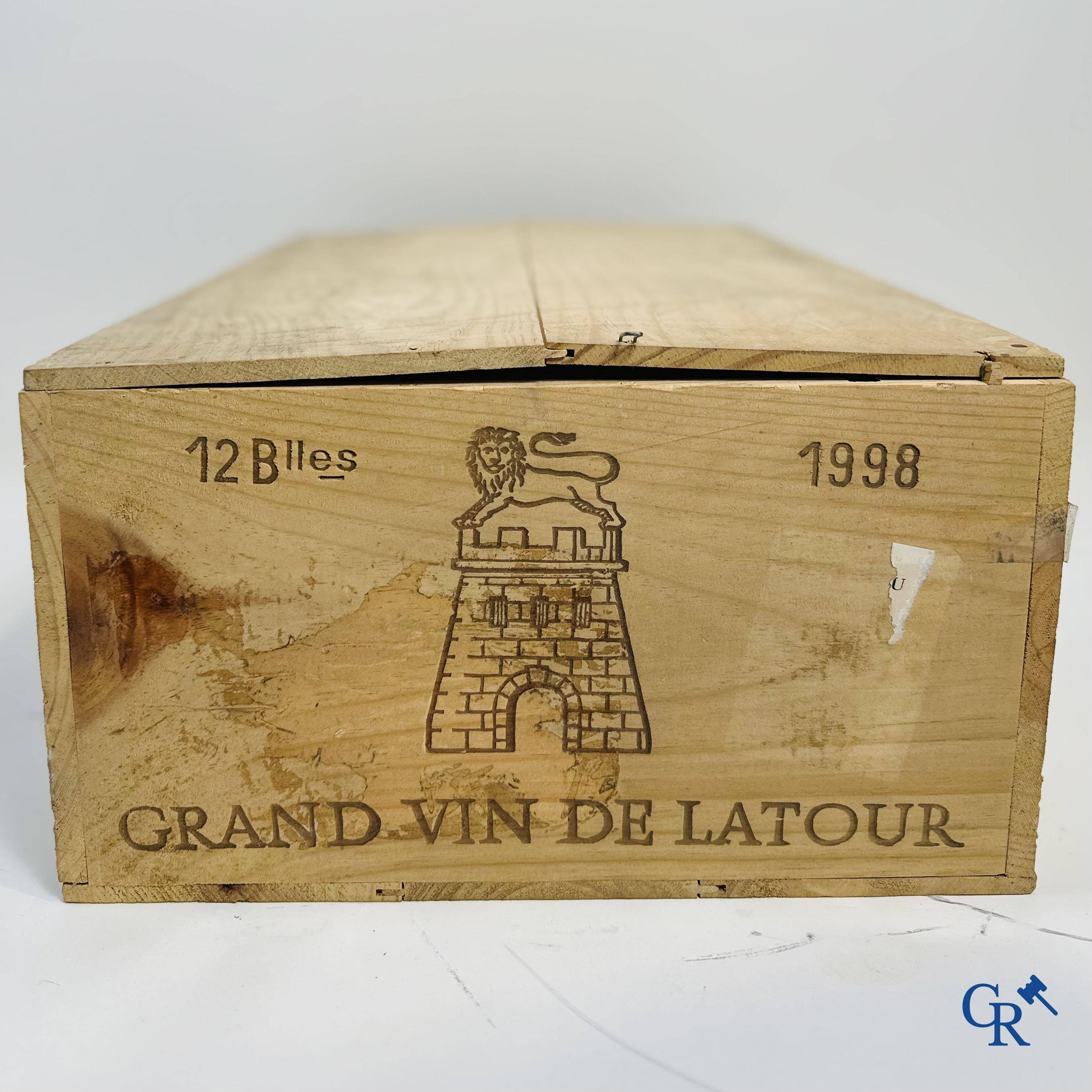 Wine - Bordeaux: Château Latour 1998, 0,75L. Rouge. 1er Grand Cru Classé. 12 bottles.