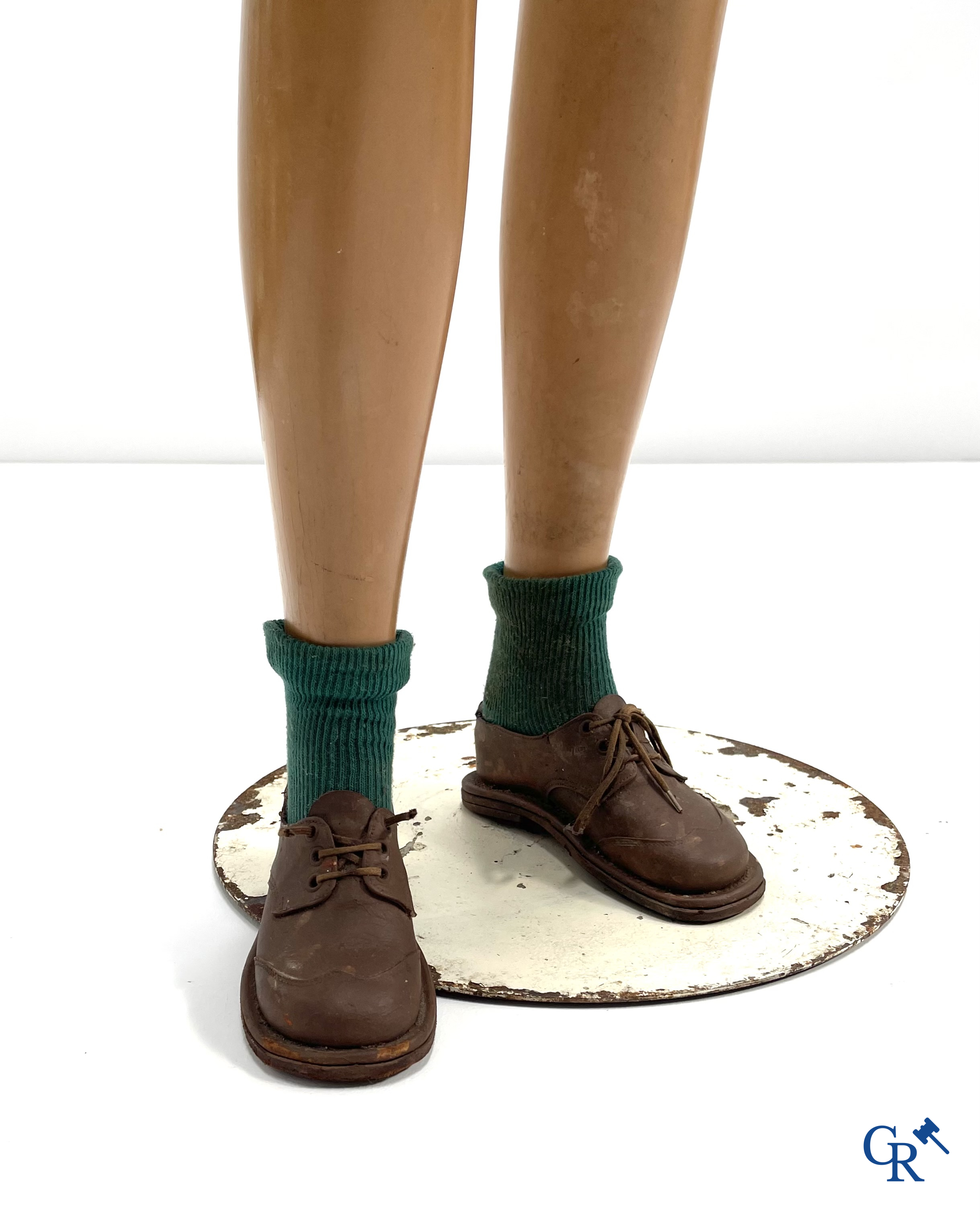 Siegel Paris, mannequin of a boy with plaster head. 1930's-1940's. Marked Siégel Paris.