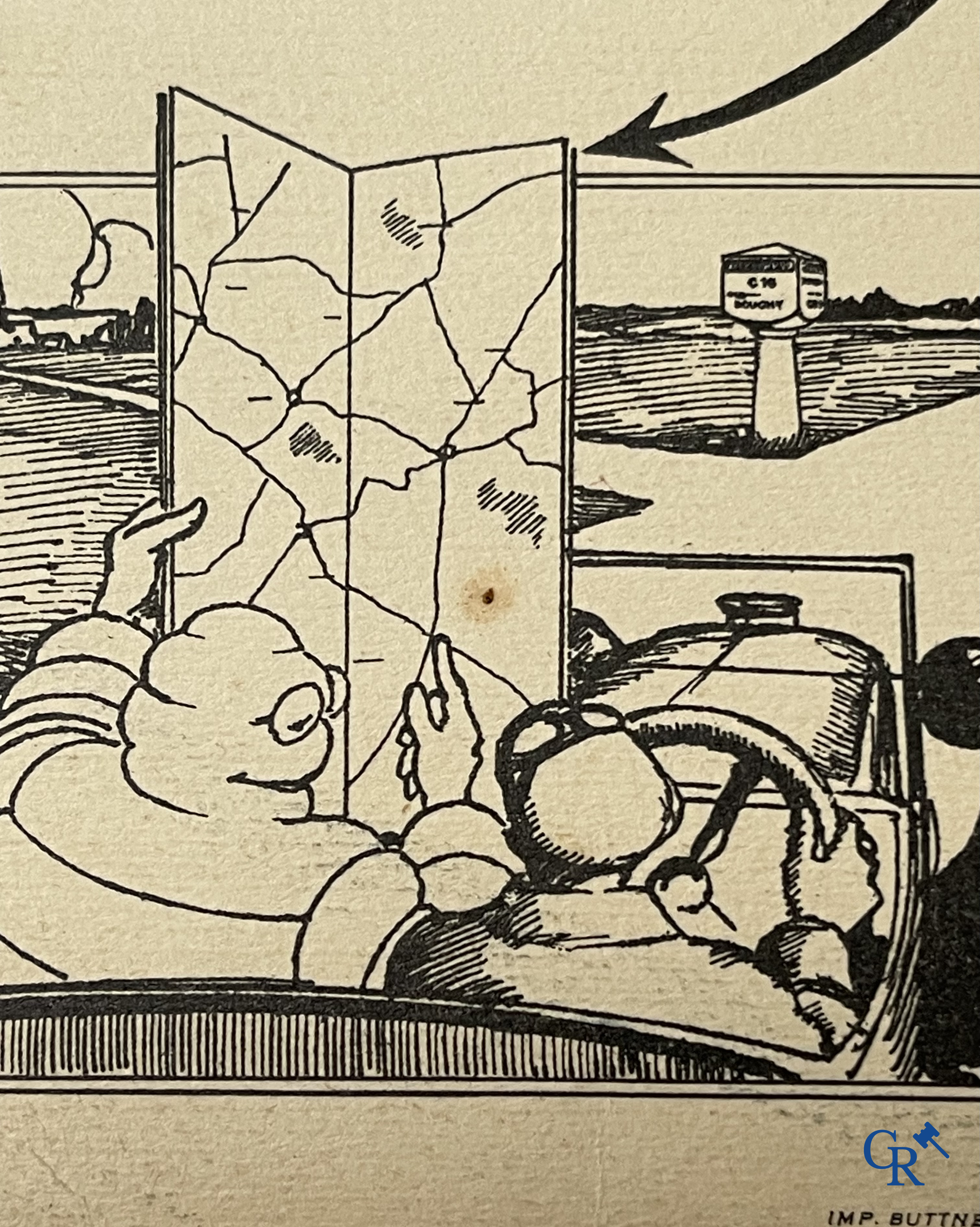 Michelin, an interesting lot with Michelin objects, mainly from the 1920's and 1930's.