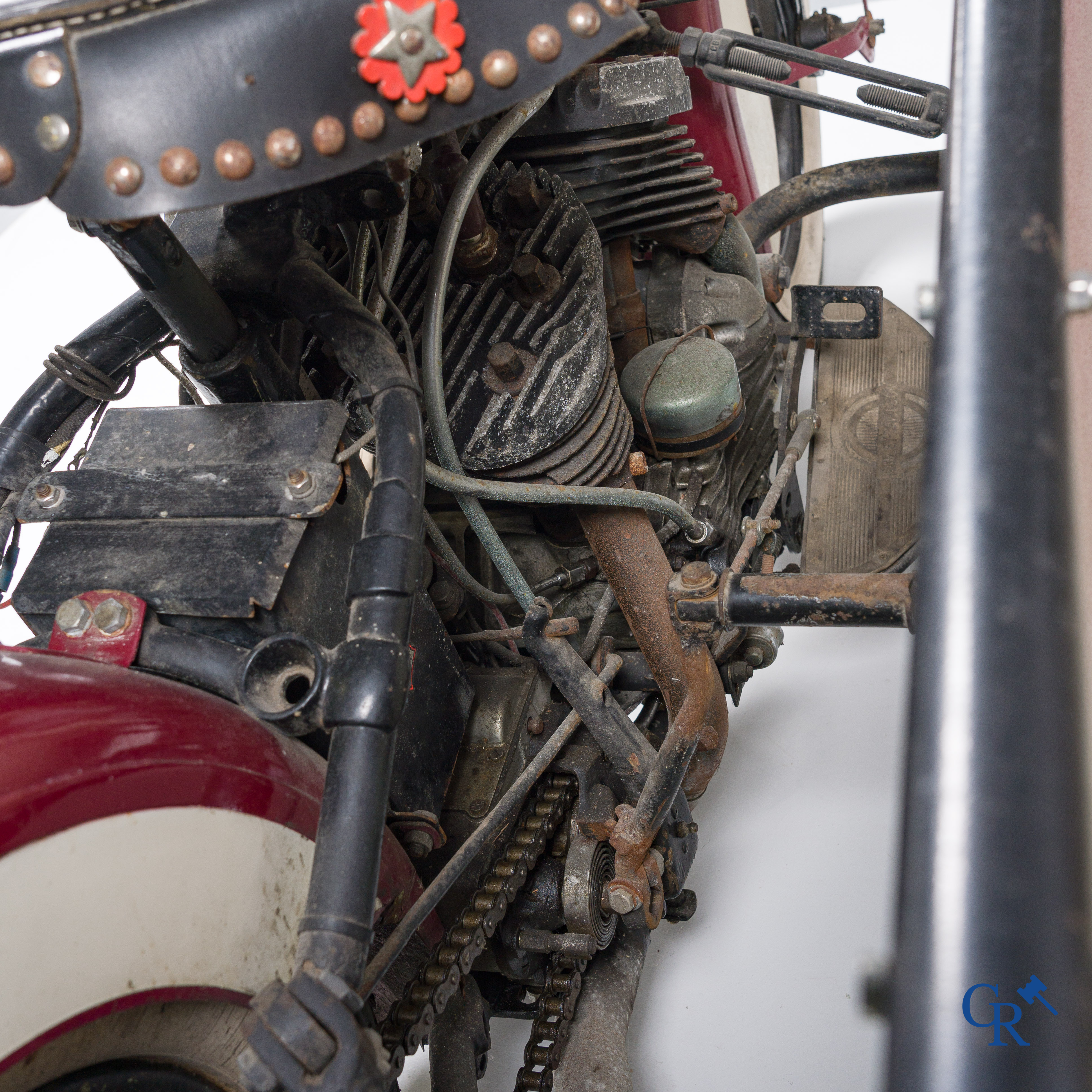 Harley Davidson, type WLA 750cc, circa 1940. With sidecar from a later period. (barn find)