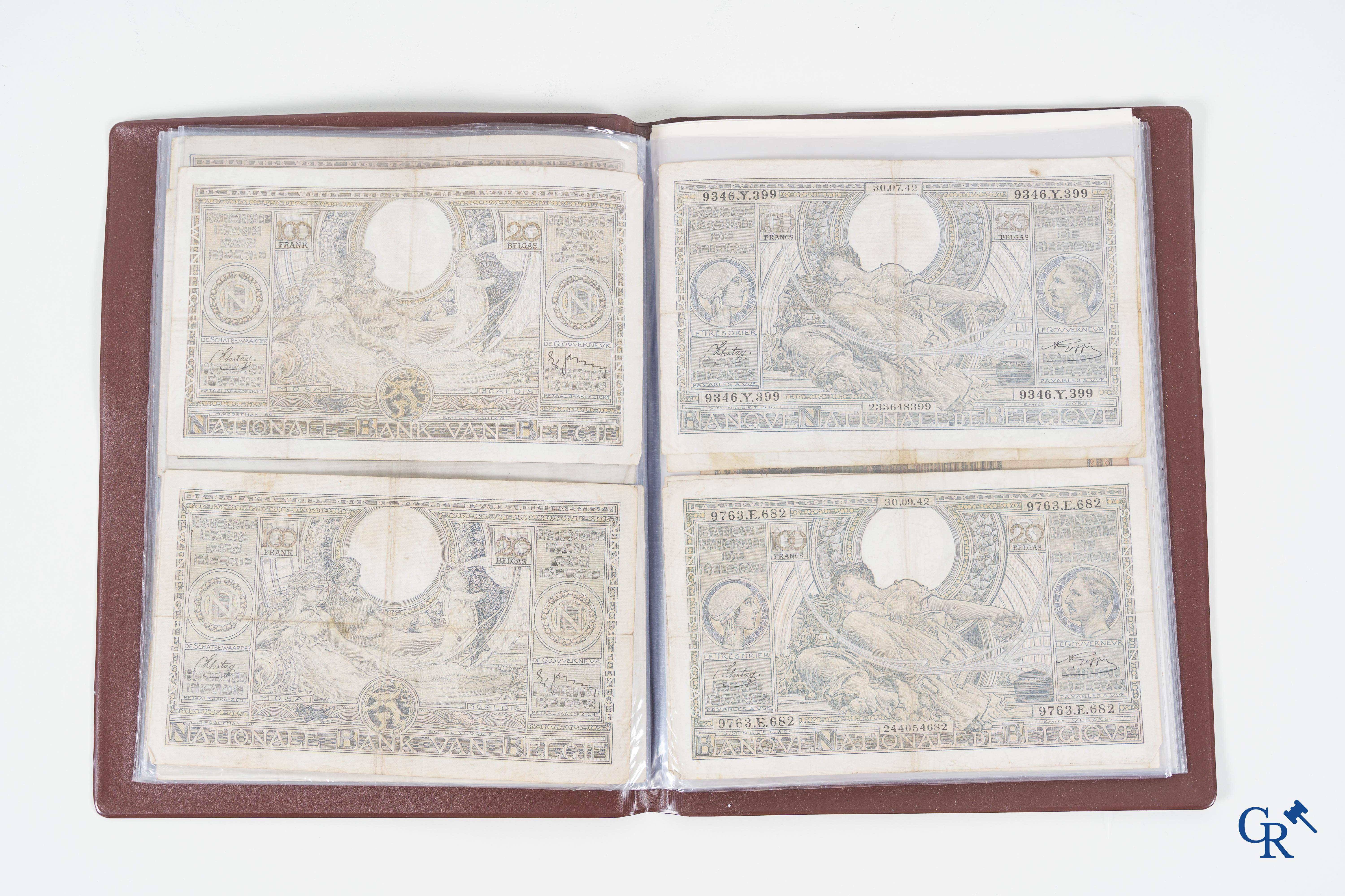 Pièces de monnaie et billets de banque, un lot avec des vieilles pièces, y compris de l'argent et des billets de banque.