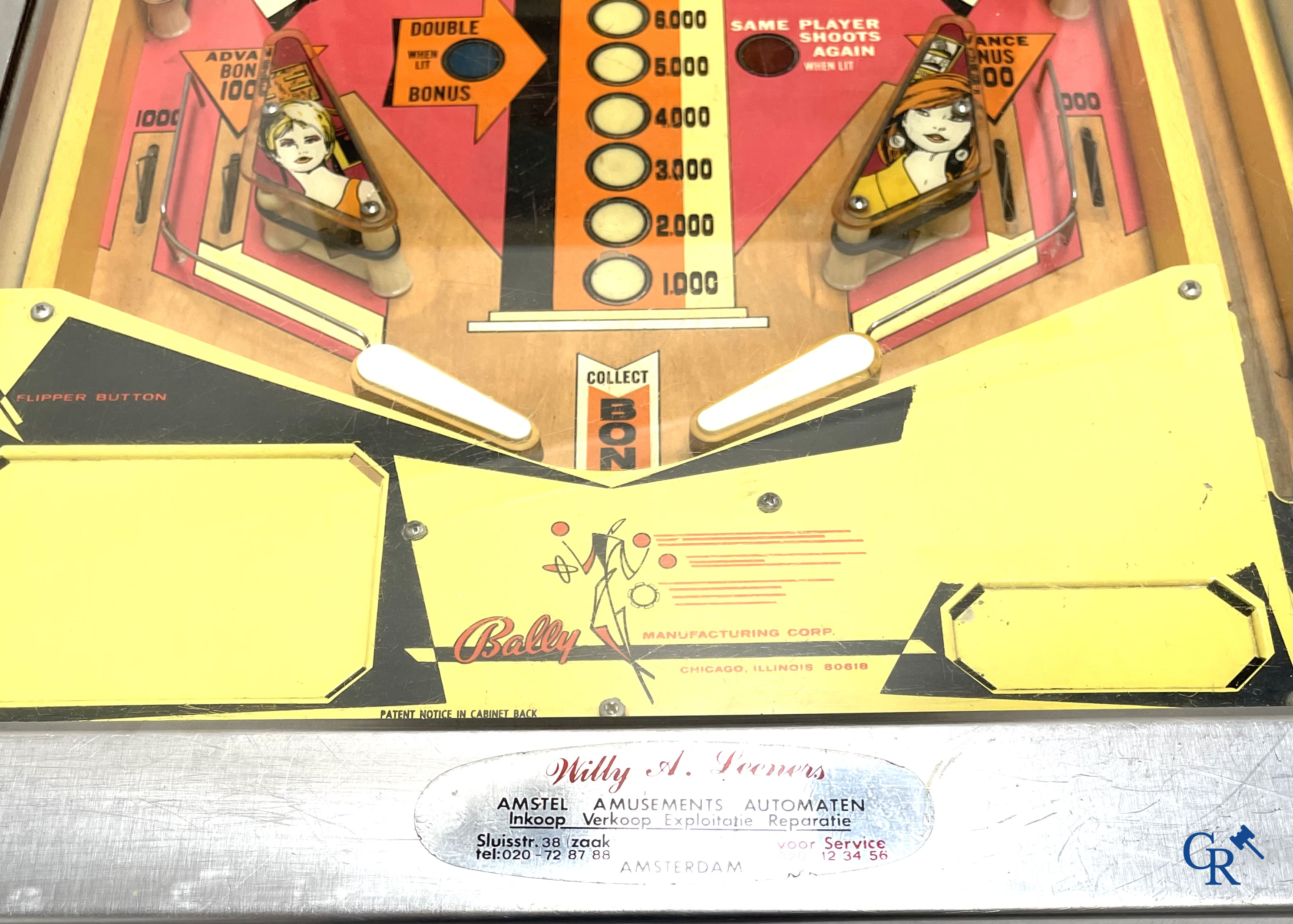 Bally. Electro-mechanical pinball machine "Champ" for 4 players. 1960's - 1970's.