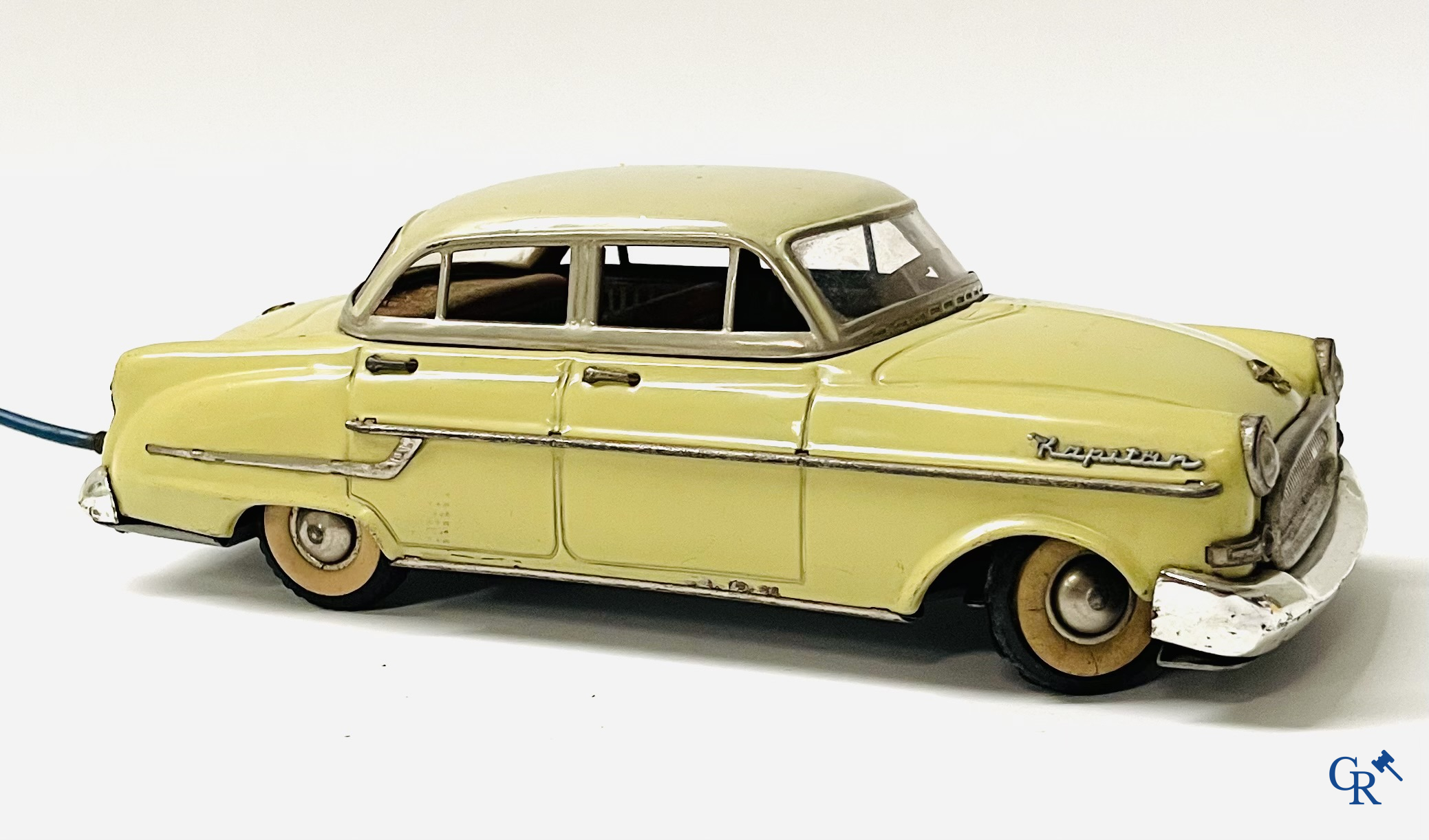 Old toys. Gama 400, Opel Kapitän in painted tin. Battery operated. 1950's.