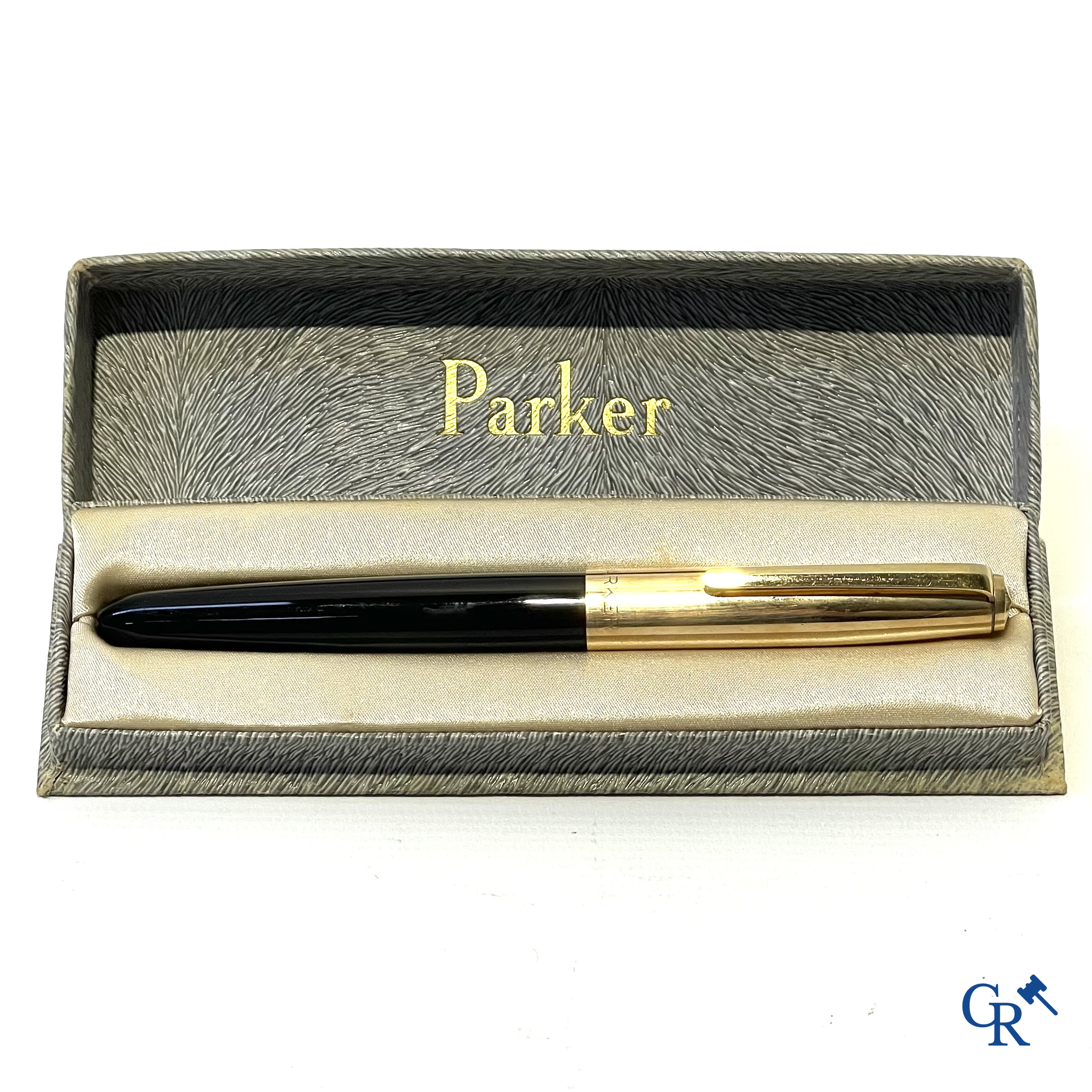 Parker. Parker fountain pen in original box. Made in USA, 12k gold, mint condition with original box.