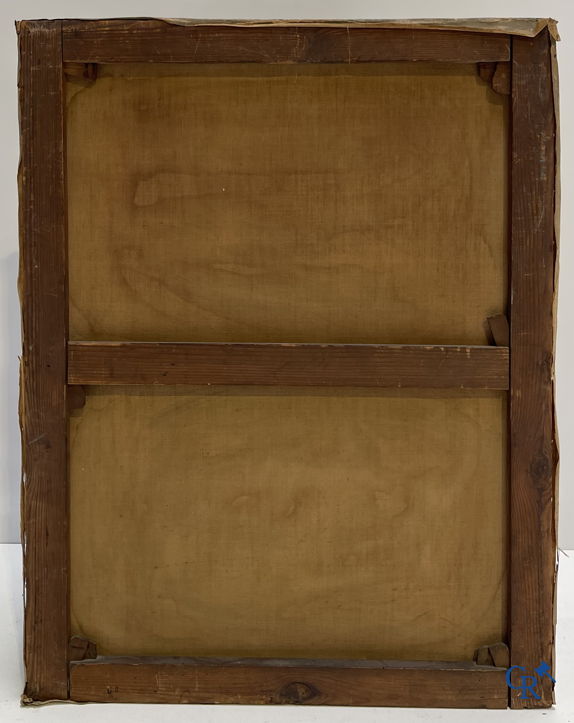 Charles Joseph Van Landuyt (1854-1934) Portrait of a young lady with fur coat, 1888. Oil on canvas.