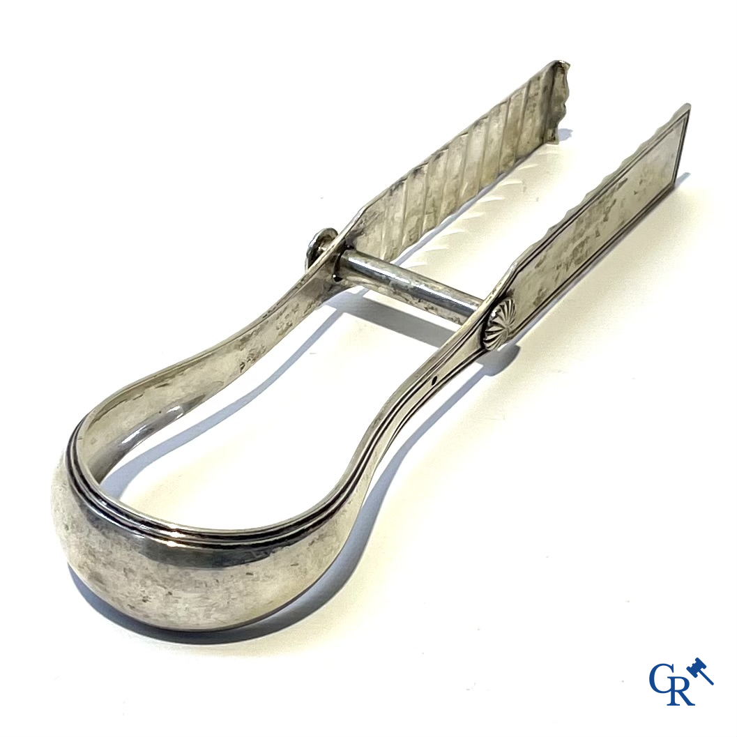 Zilver. Aspergetang in zilver. Holland, 2e gehalte.