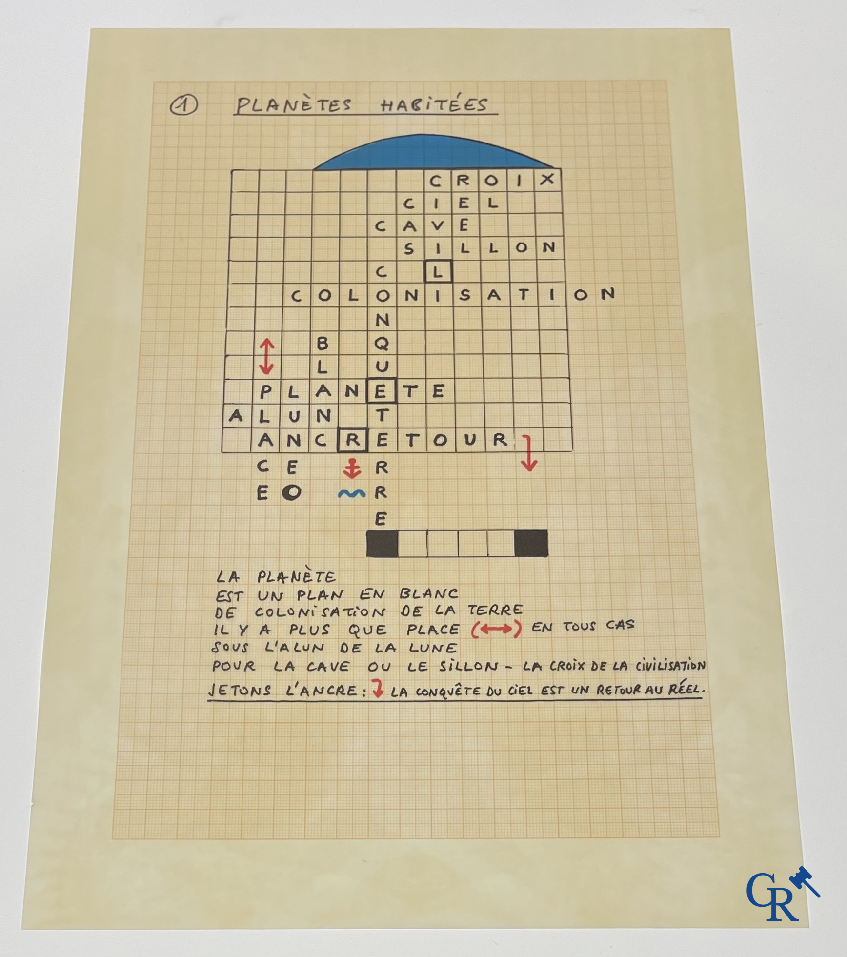 Paul Van Hoeydonck, Kosmo Notes. Bronzen sculptuur gesigneerd en genummerd 9/35 in originele doos met map Arte Press.