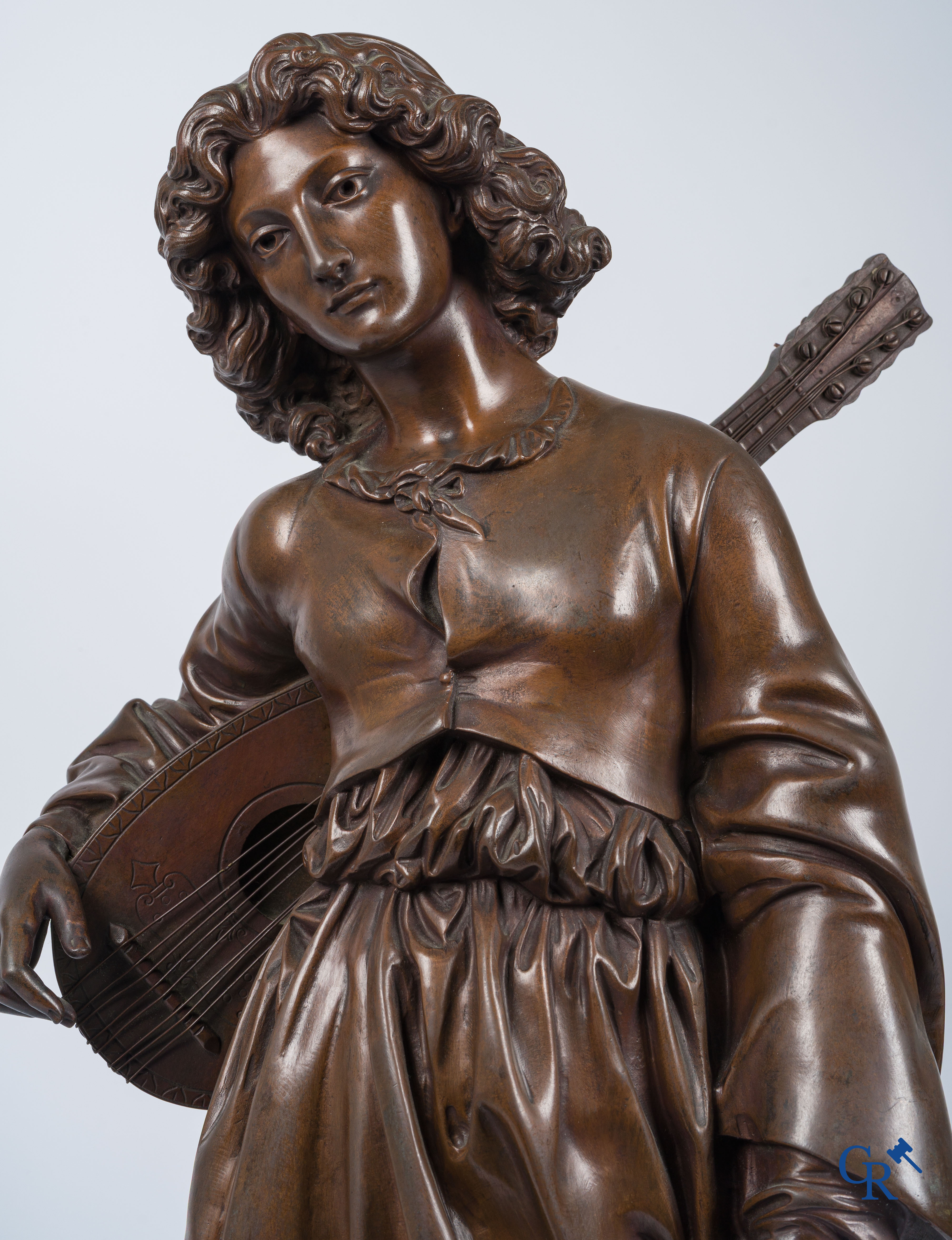 Alexandre Falguière (1831-1900) Groot bronzen beeld. Mignon. Gesigneerd A. Falguiere Paris 1879. Maison Marnyhac Paris.